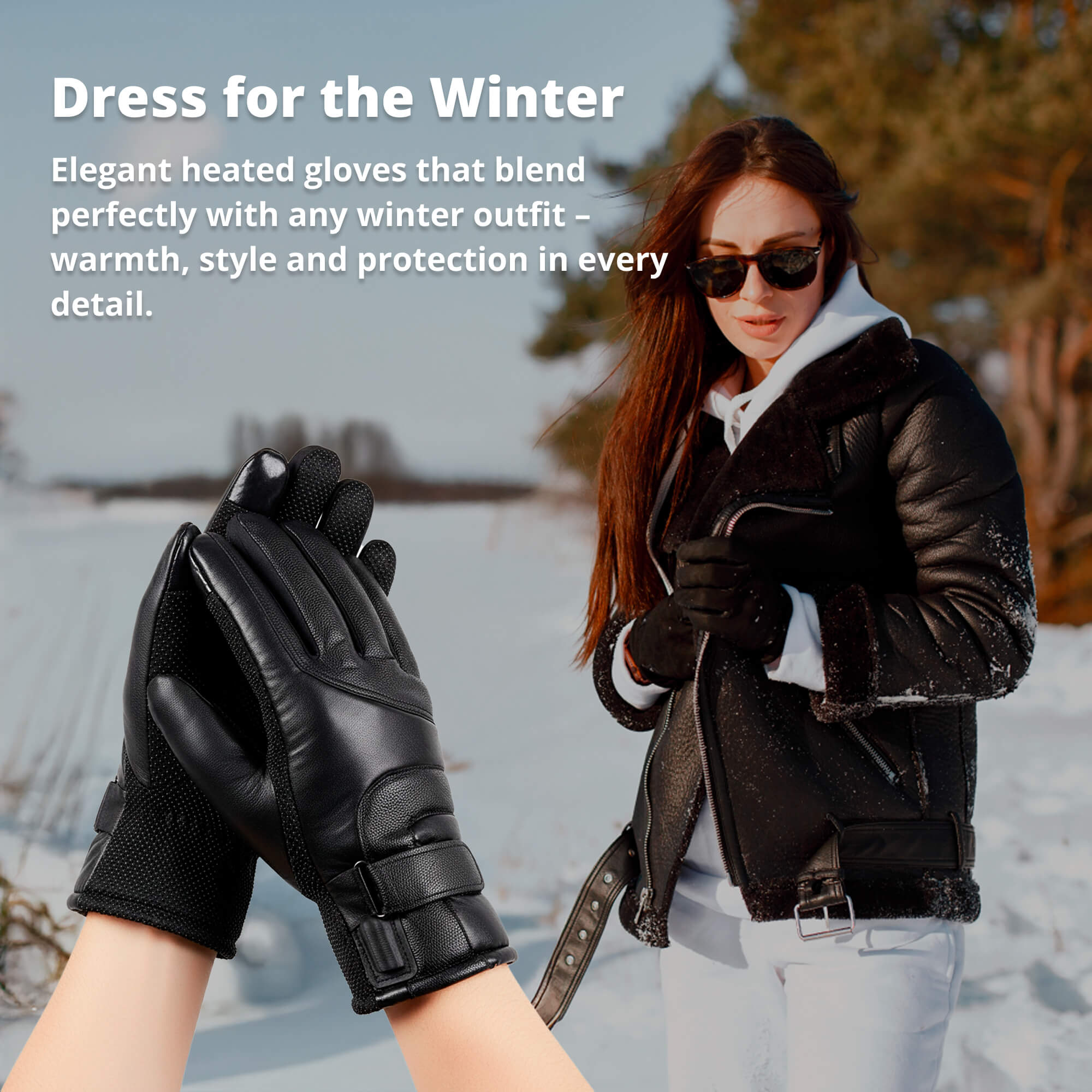 Women's Heated Gloves | USB Rechargeable | Touchscreen & Waterproof | Winter Warmth