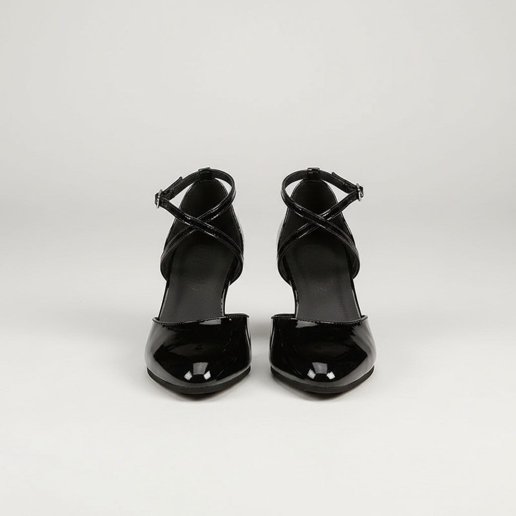 Women's Heeled Sandals | Chunky Block Heel | Durable Rubber Sole | Comfortable Fit