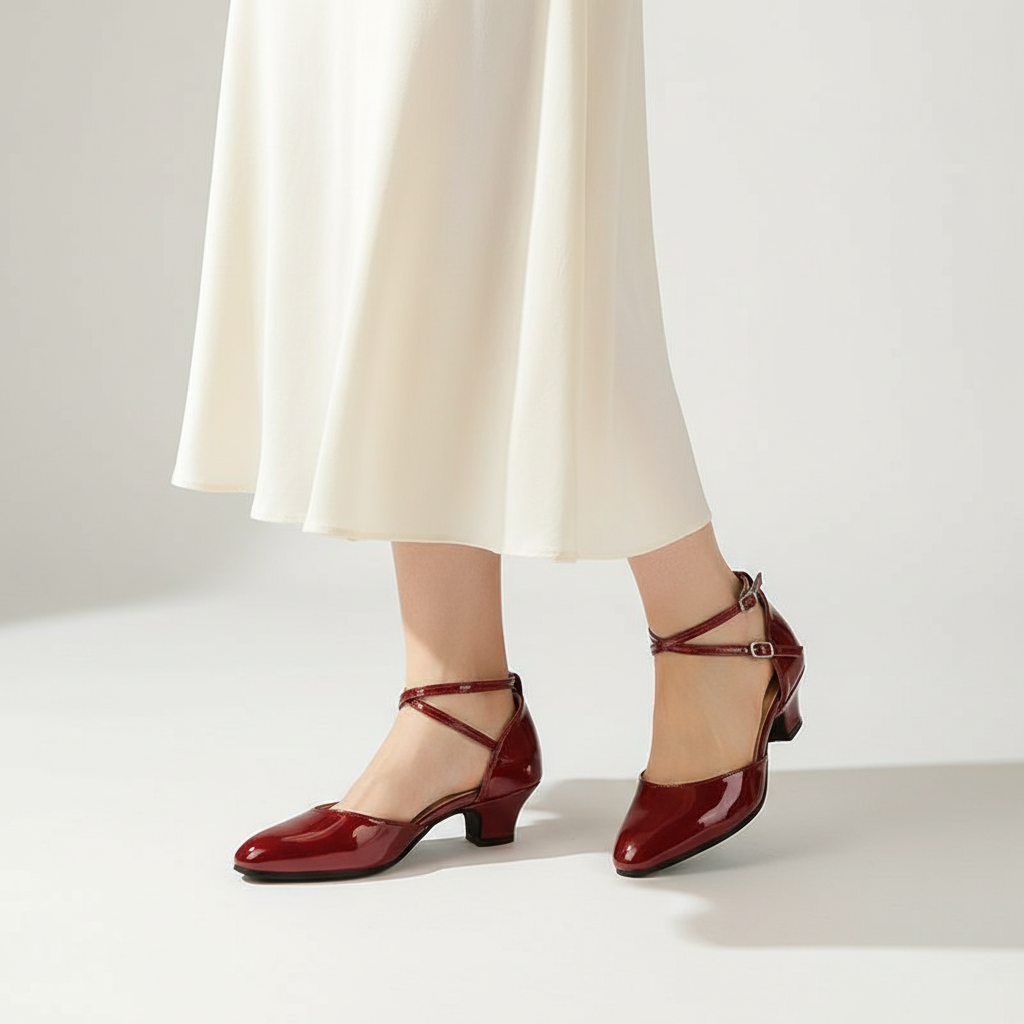 Women's Heeled Sandals | Chunky Block Heel | Durable Rubber Sole | Comfortable Fit