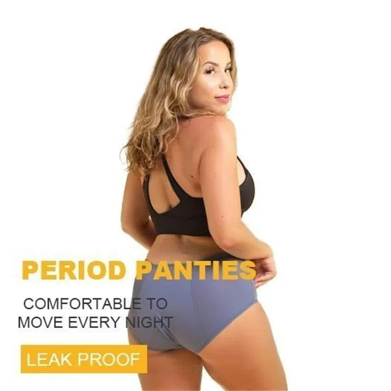 Women's Leak-Proof Panties | High-Waist Leak Protection | Cotton Blend, Washable