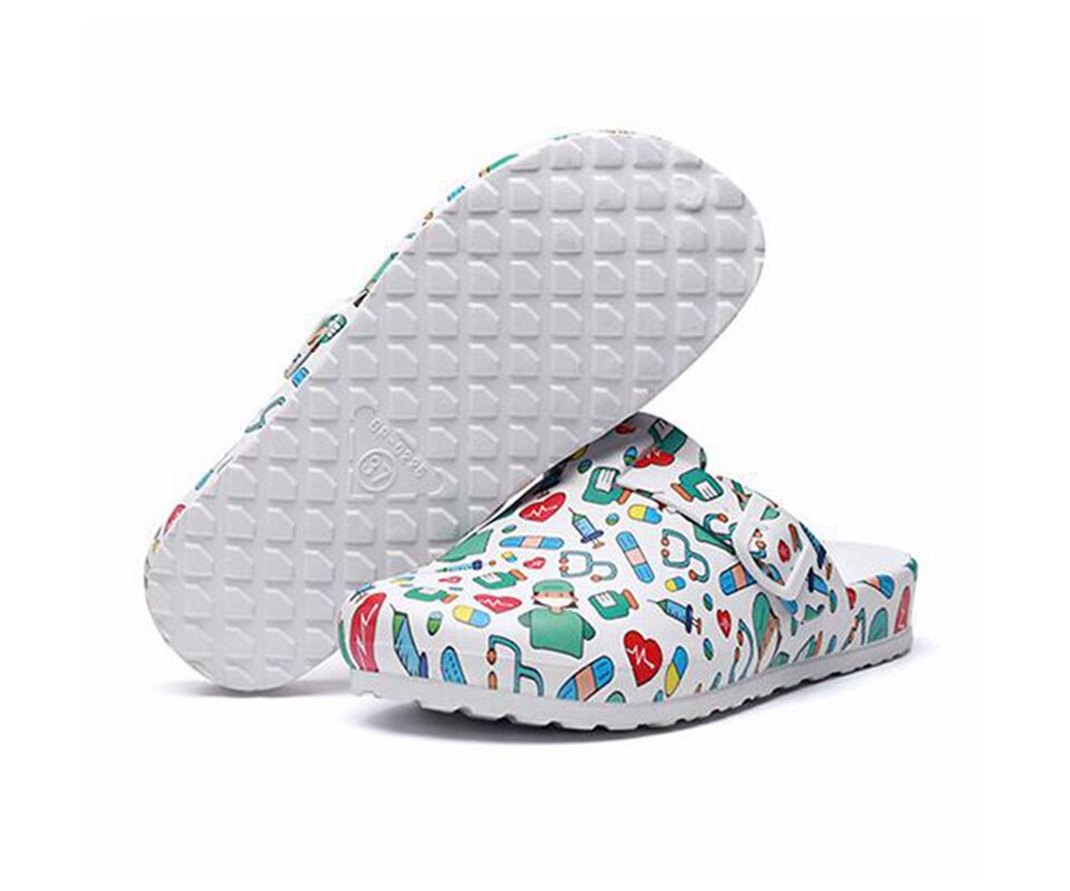 Women's Nursing Clogs | Orthopedic Support & Shock-Absorbing Sole | Removable Washable Insole