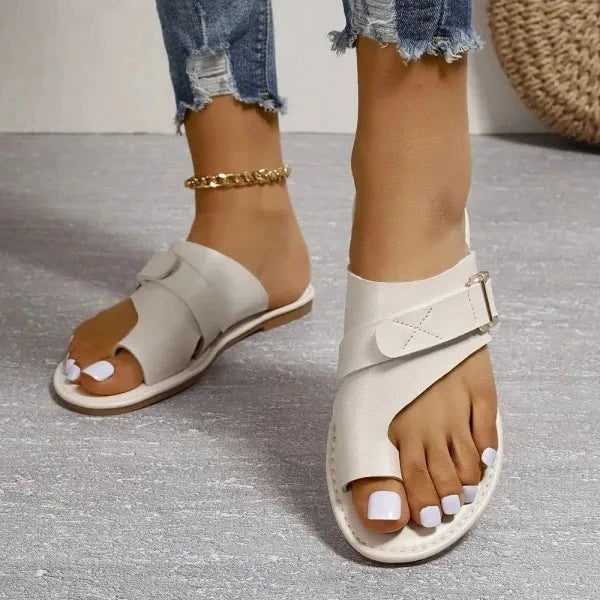 Women's Orthopedic Sandals | Hallux Valgus Correction & Arch Support | Full-Grain Leather