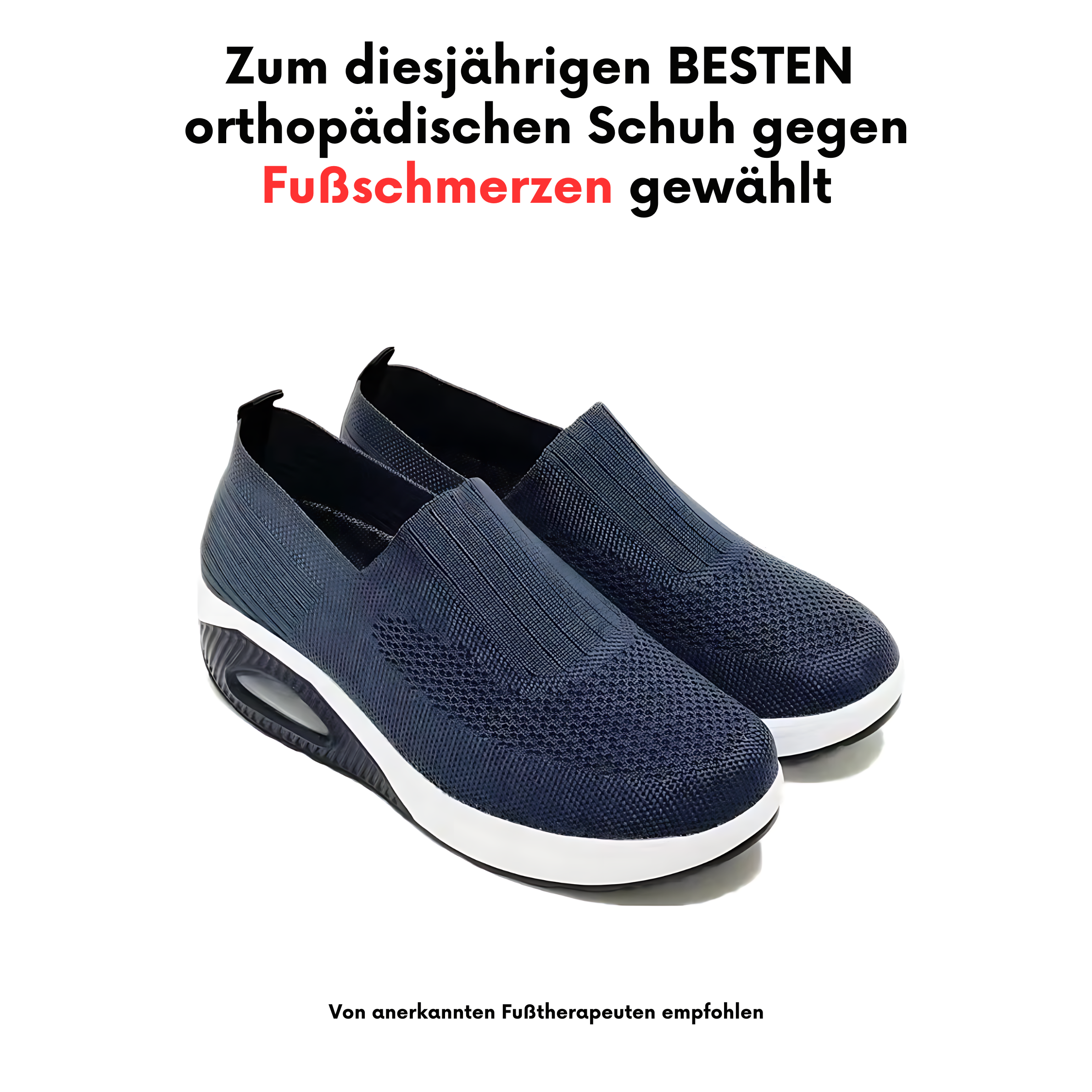 Women's Orthopedic Slip-On Sneakers | Arch Support & Cushioned Midsole | Breathable Mesh Upper