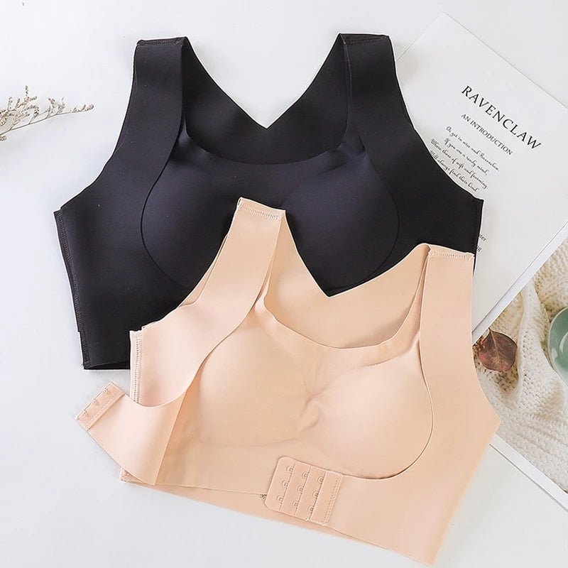 Women's Posture Correcting Bra | Front-Closure Bralette | Padded Straps & Bust Lift