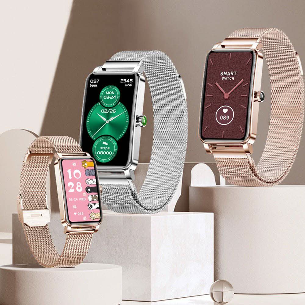 Women’s Smartwatch | Fitness Tracking & Notifications | 1.45-inch Touchscreen | Stainless Steel