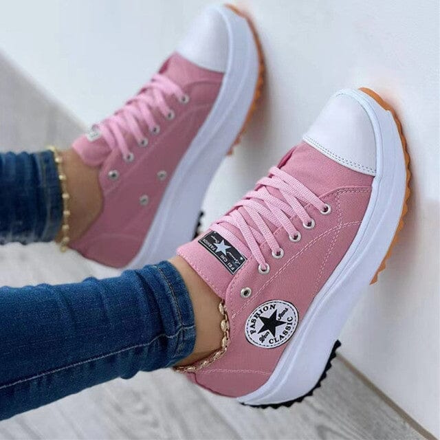 Women's Sneakers | Padded Footbed & Arch Support | Canvas Upper, Platform Sole