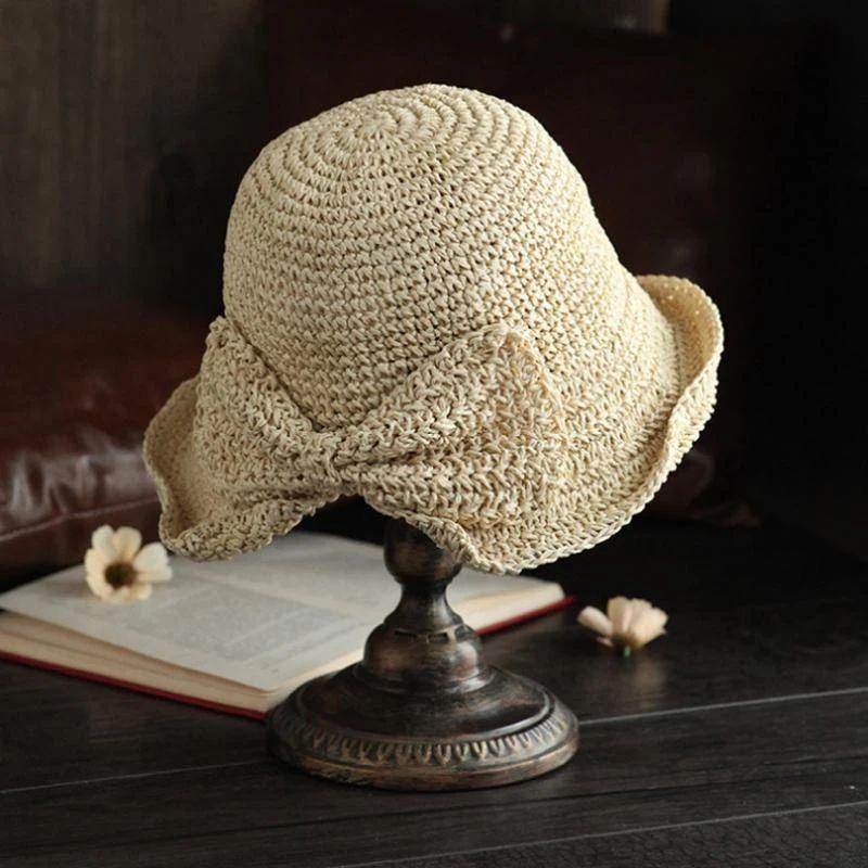 Women's Summer Hat | Wide Brim & Bow | Lightweight & Breathable | Sun Protection