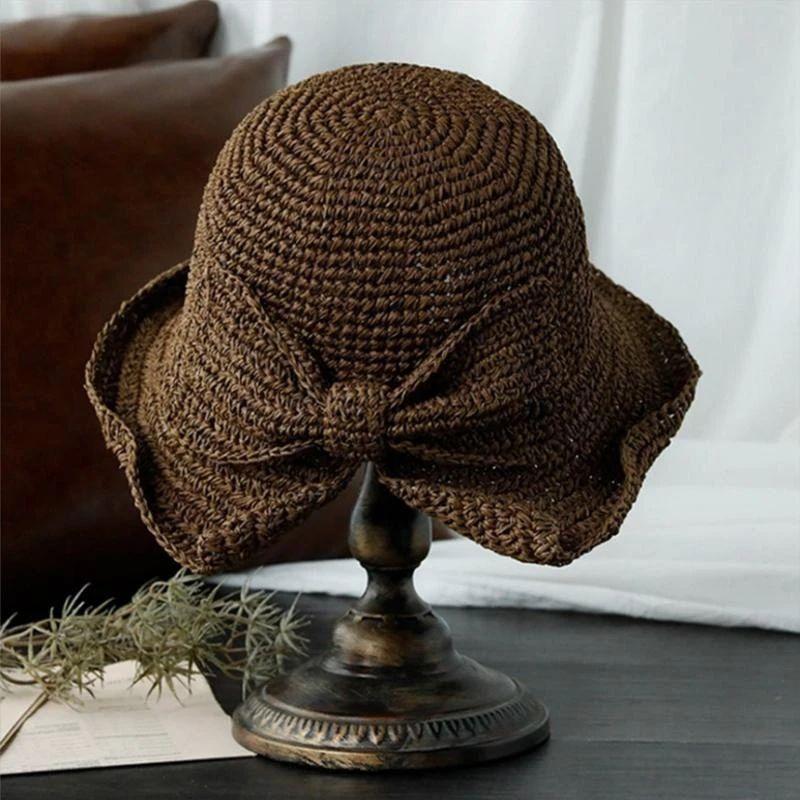 Women's Summer Hat | Wide Brim & Bow | Lightweight & Breathable | Sun Protection