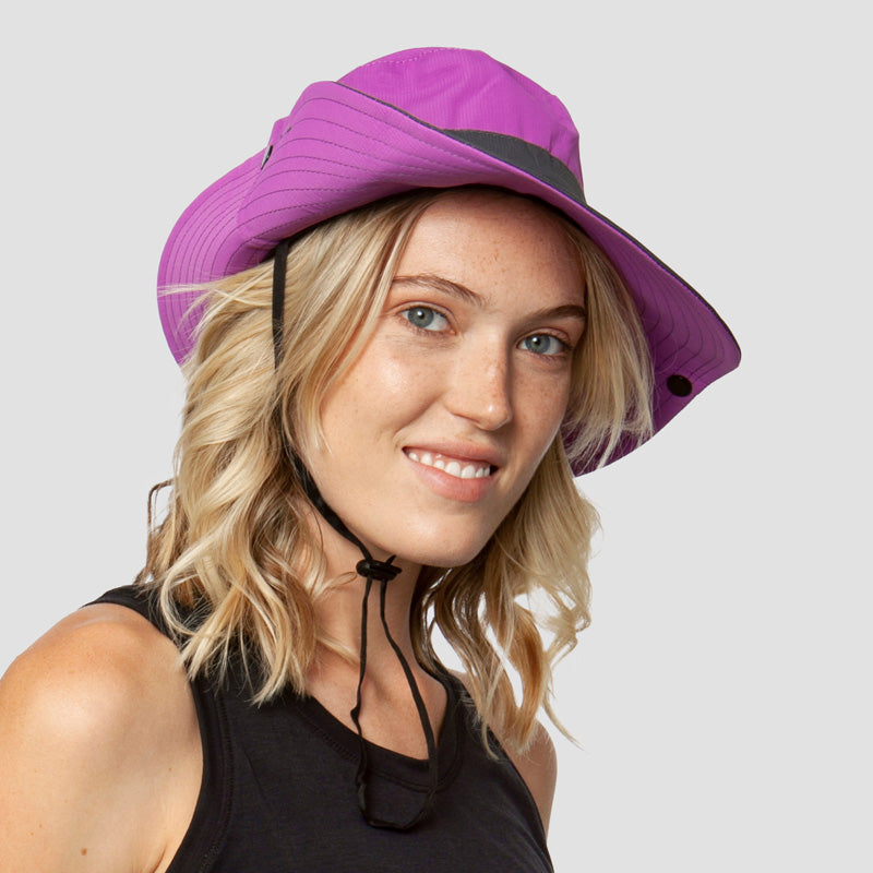 Women's Sun Hat | Foldable Packable | Ponytail Slot & Drawstring | UPF50+ Protection