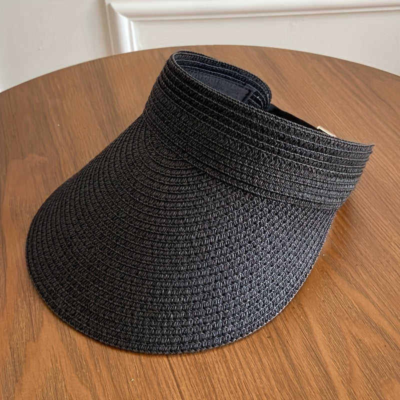 Women's Wide Brim Sun Visor | Foldable Travel | Lightweight Breathable Fabric | Sun Protection