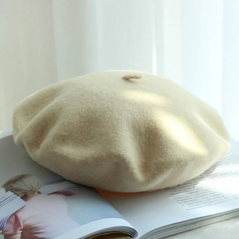 Women's Wool Beret | Classic Design | Soft Wool & Stretch Fit | 12 Colors