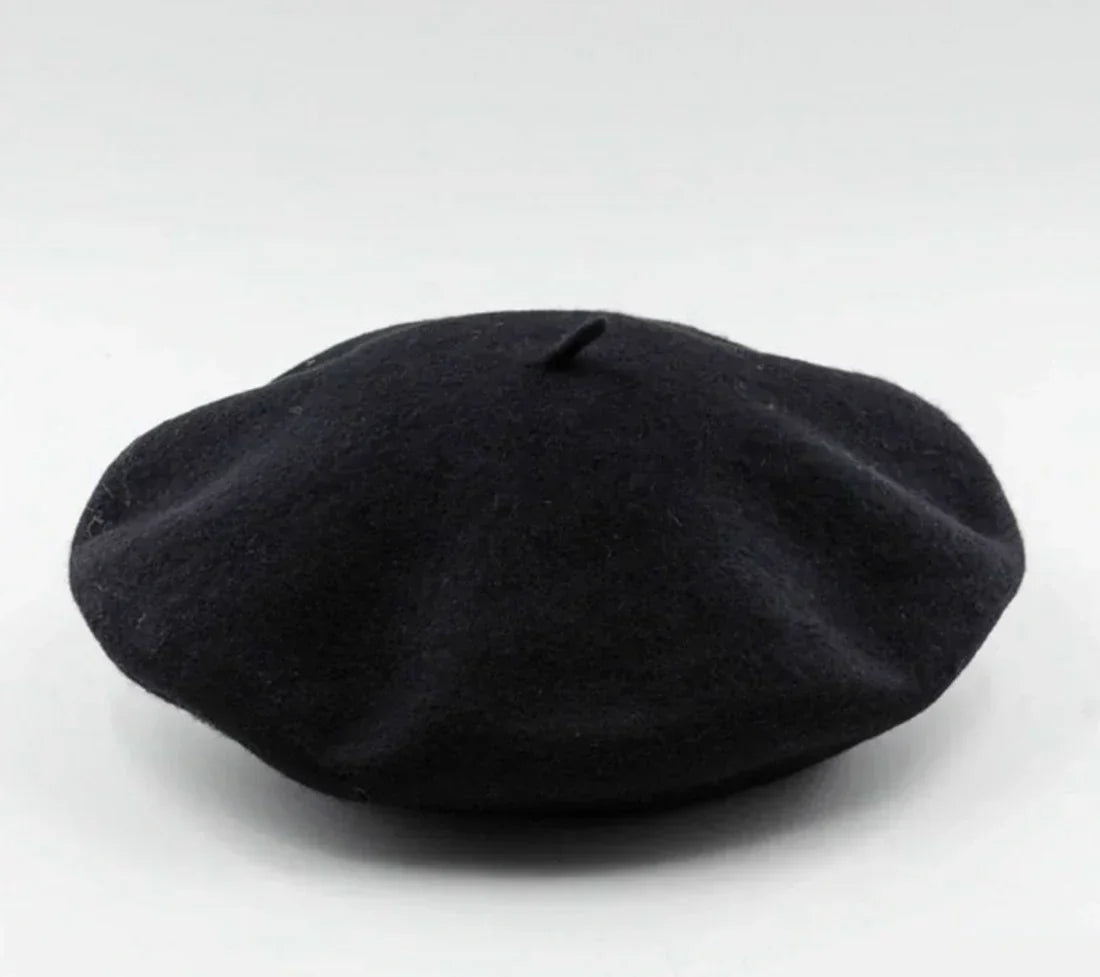 Women's Wool Beret | Classic Design | Soft Wool & Stretch Fit | 12 Colors