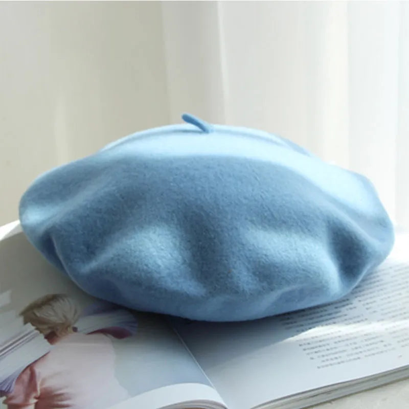 Women's Wool Beret | Classic Design | Soft Wool & Stretch Fit | 12 Colors