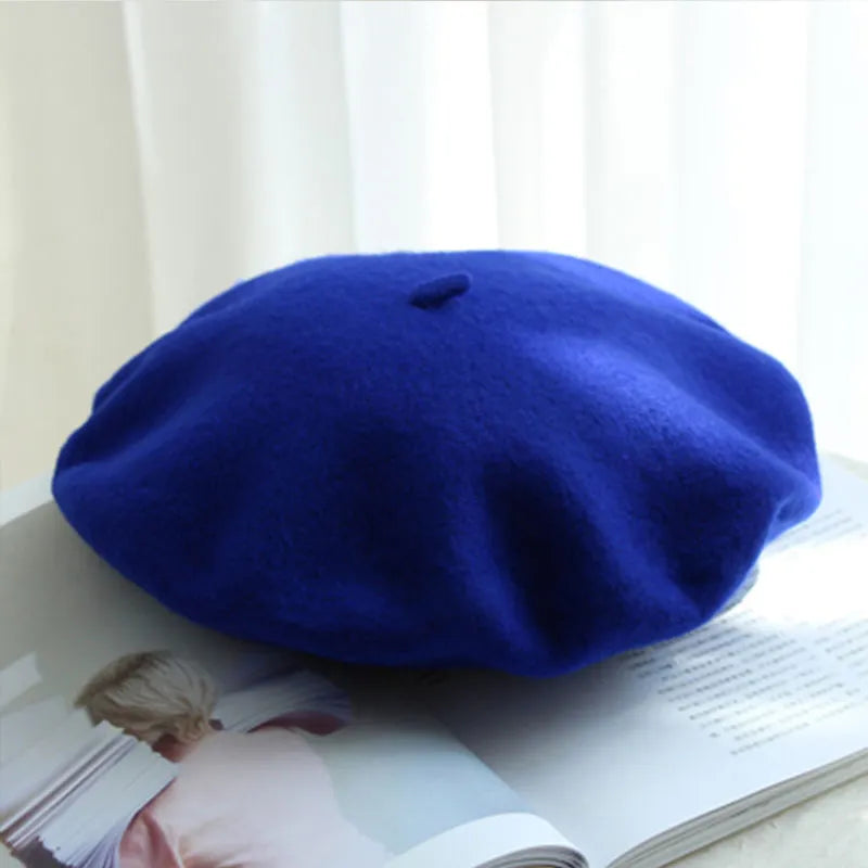 Women's Wool Beret | Classic Design | Soft Wool & Stretch Fit | 12 Colors