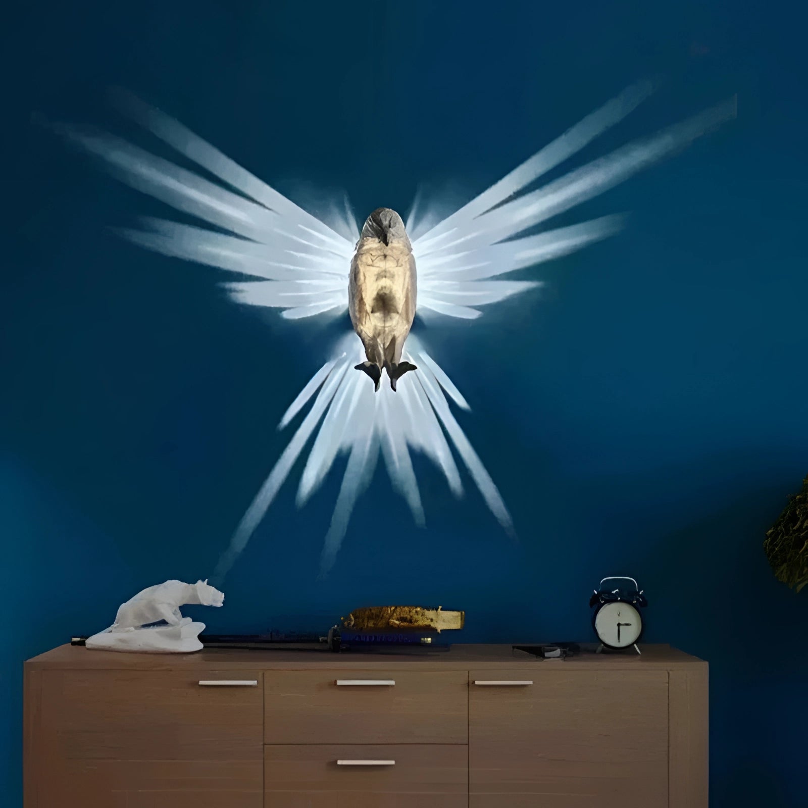3D LED Owl Light - Unique Illuminated Animal Wall Decor