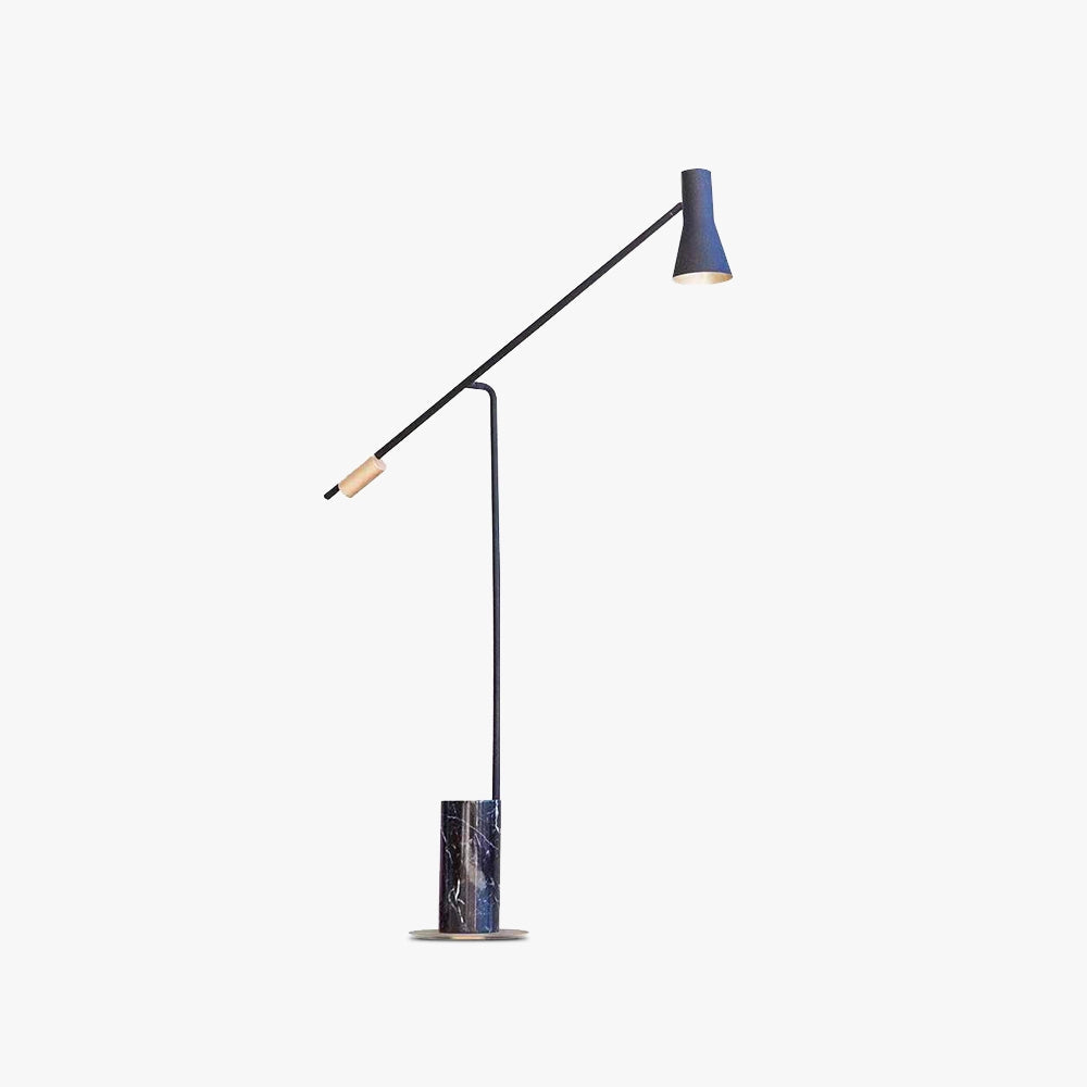 Adjustable Nordic floor lamp featuring a sleek black and gold design, with a minimalist and stylish silhouette, perfect for modern home lighting.