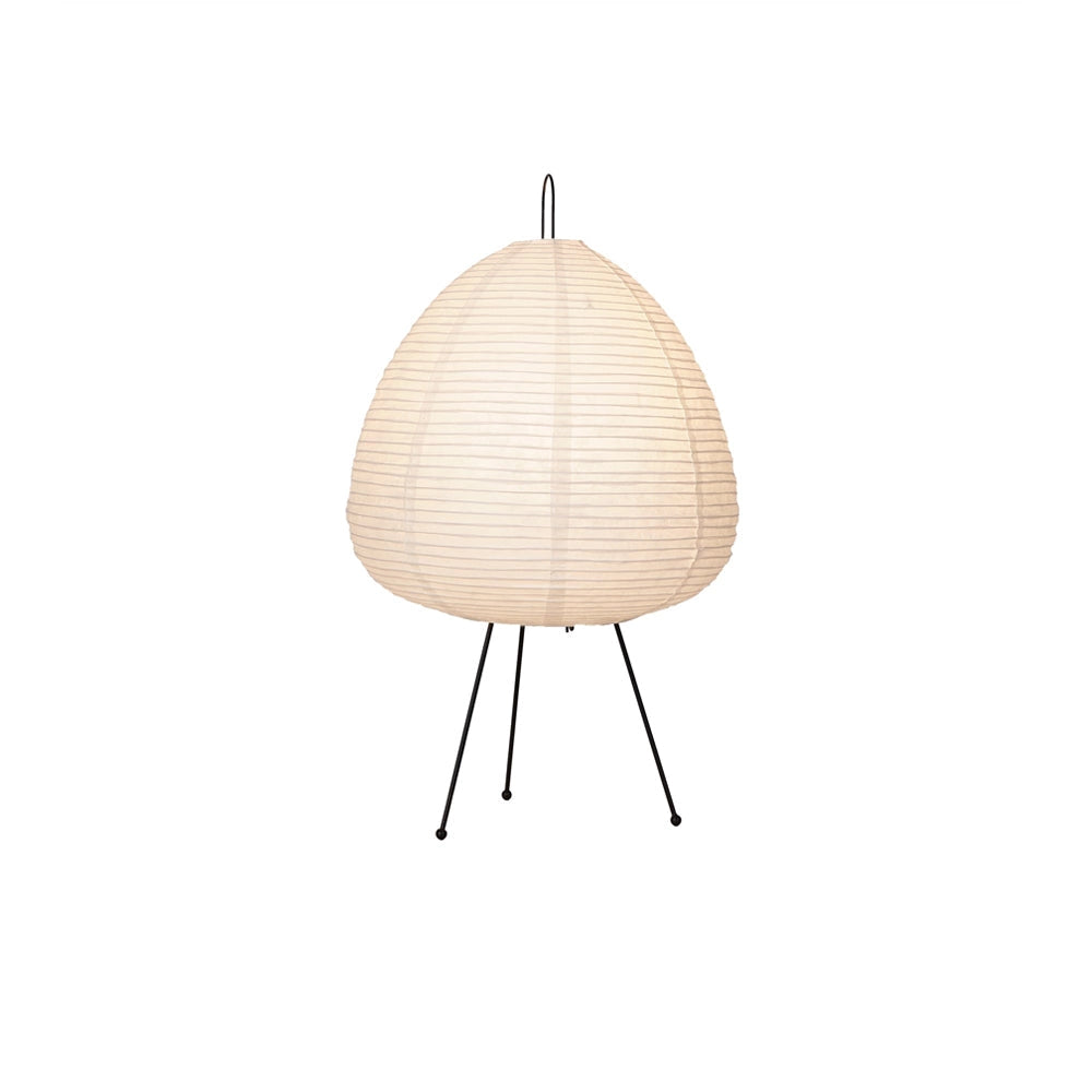 Unique Beehive Sculptural Tripod Floor Lamp with Wooden Base and Circular Lampshade