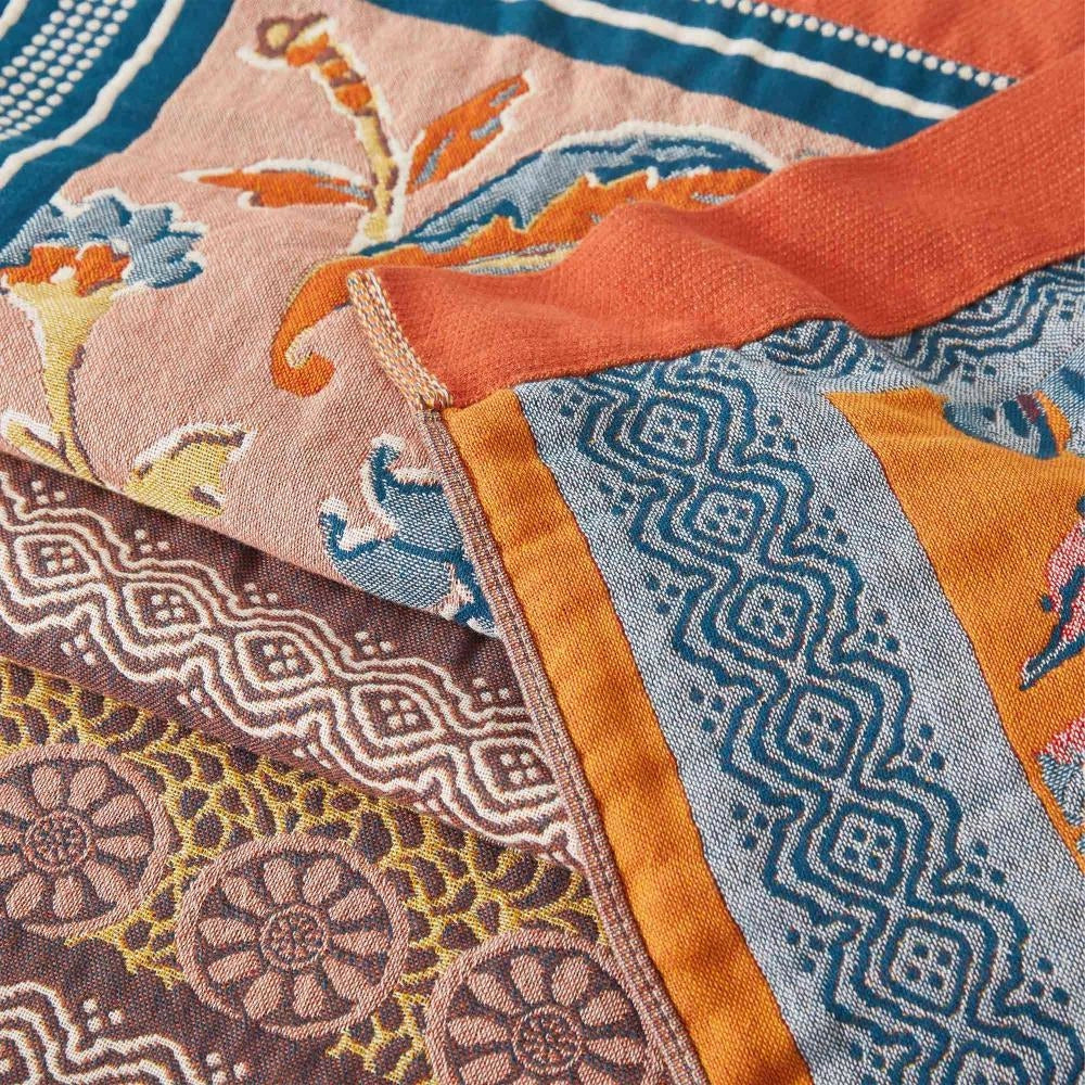 Colorful Designer Silk Scarf - Luxury Vibrant Patterned Accessory
