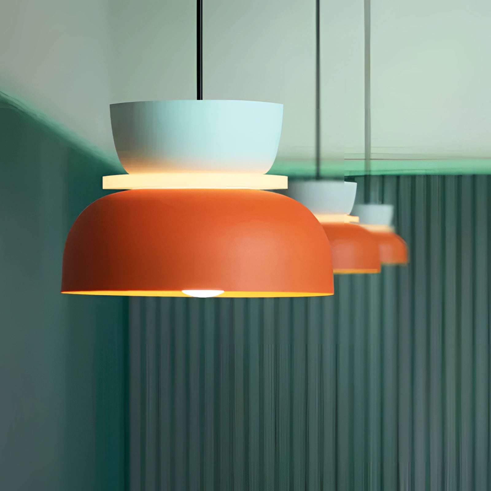 Colorful Scandinavian Pendant Lights - Modern Adjustable Ceiling Lamps
