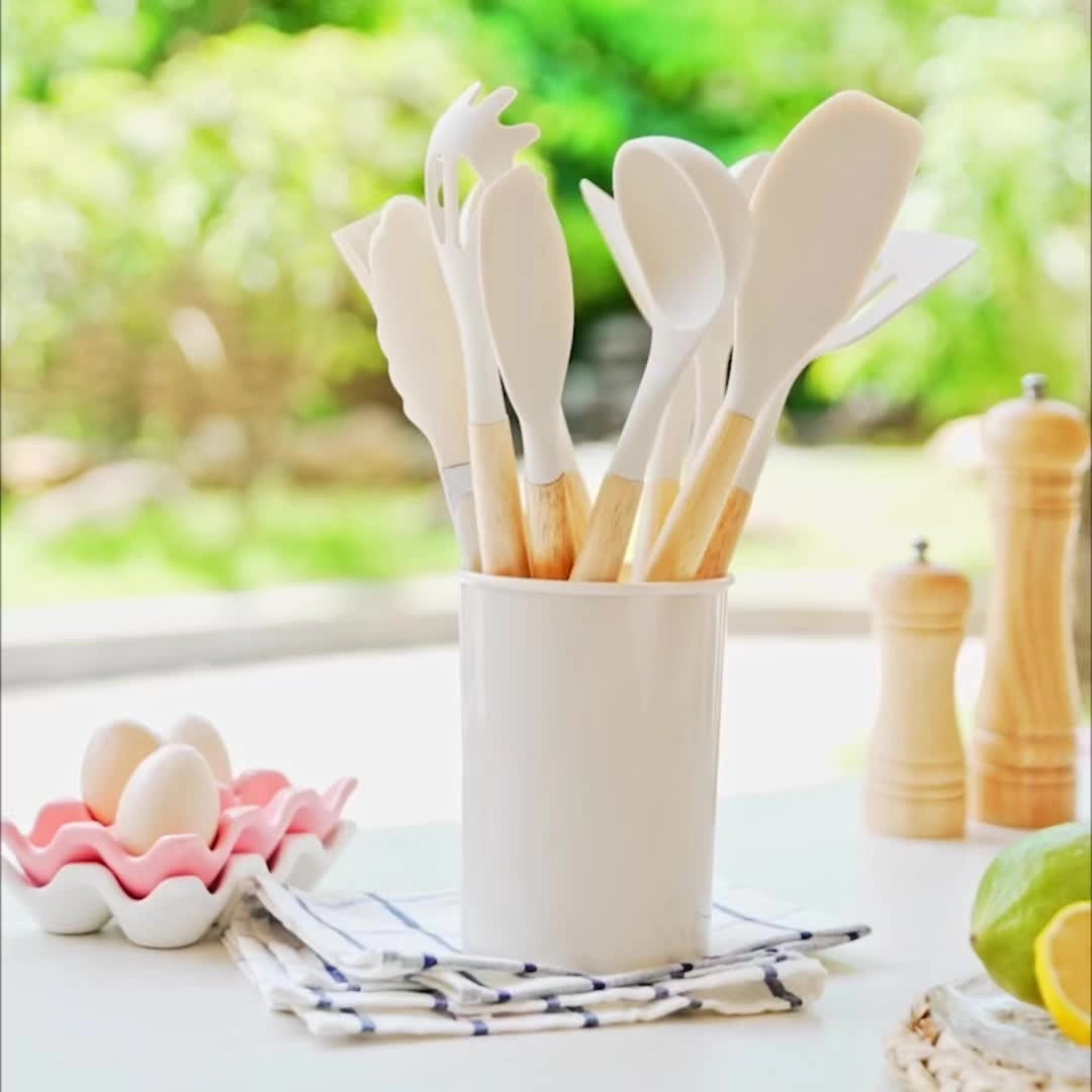 12-Piece Eco-Friendly Silicone Cooking Tool Set
