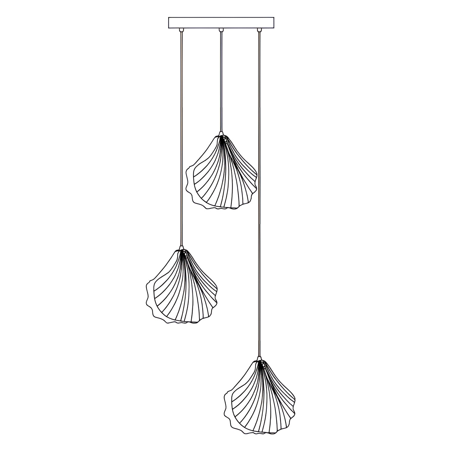 Elegant petal-shaped glass pendant light with modern LED lighting, resembling a floral chandelier, featuring intricate metal and pattern details, designed as a home accessory and ceiling fixture.