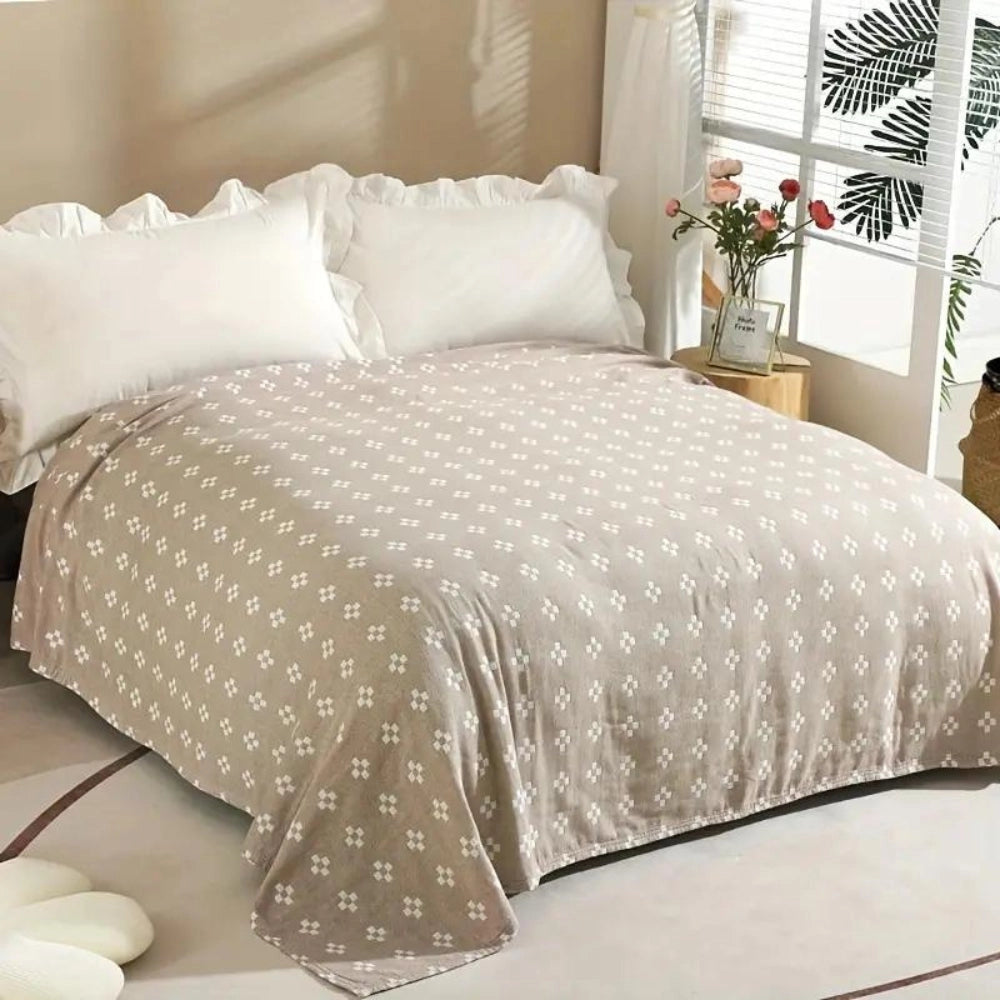 Floral Comforter Set - Blue Flower Bedding & Soft Quilt Decor