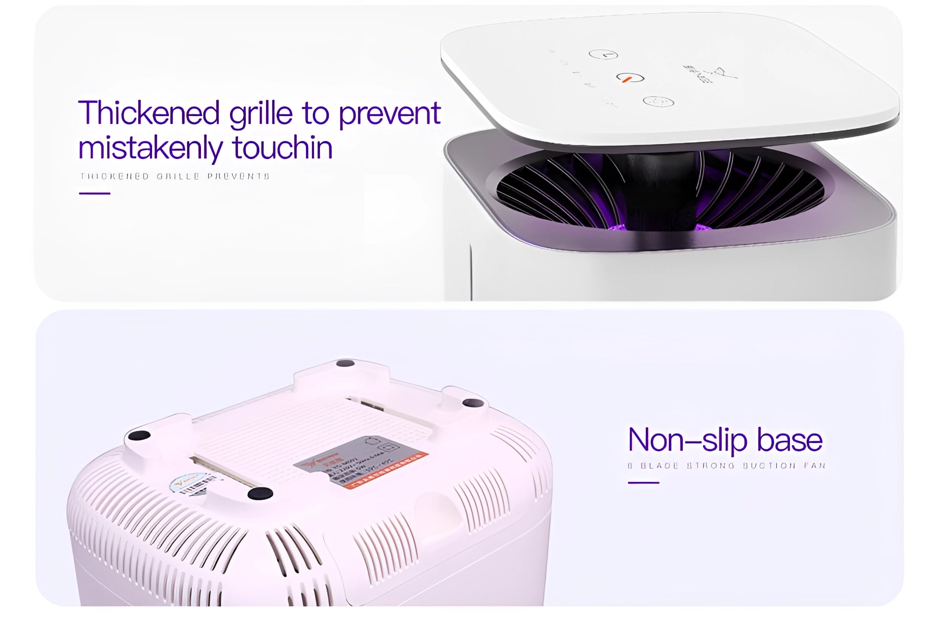 A sleek and compact multimedia projector with a portable stand, featuring a modern design and magenta accents, suitable for home or office use.