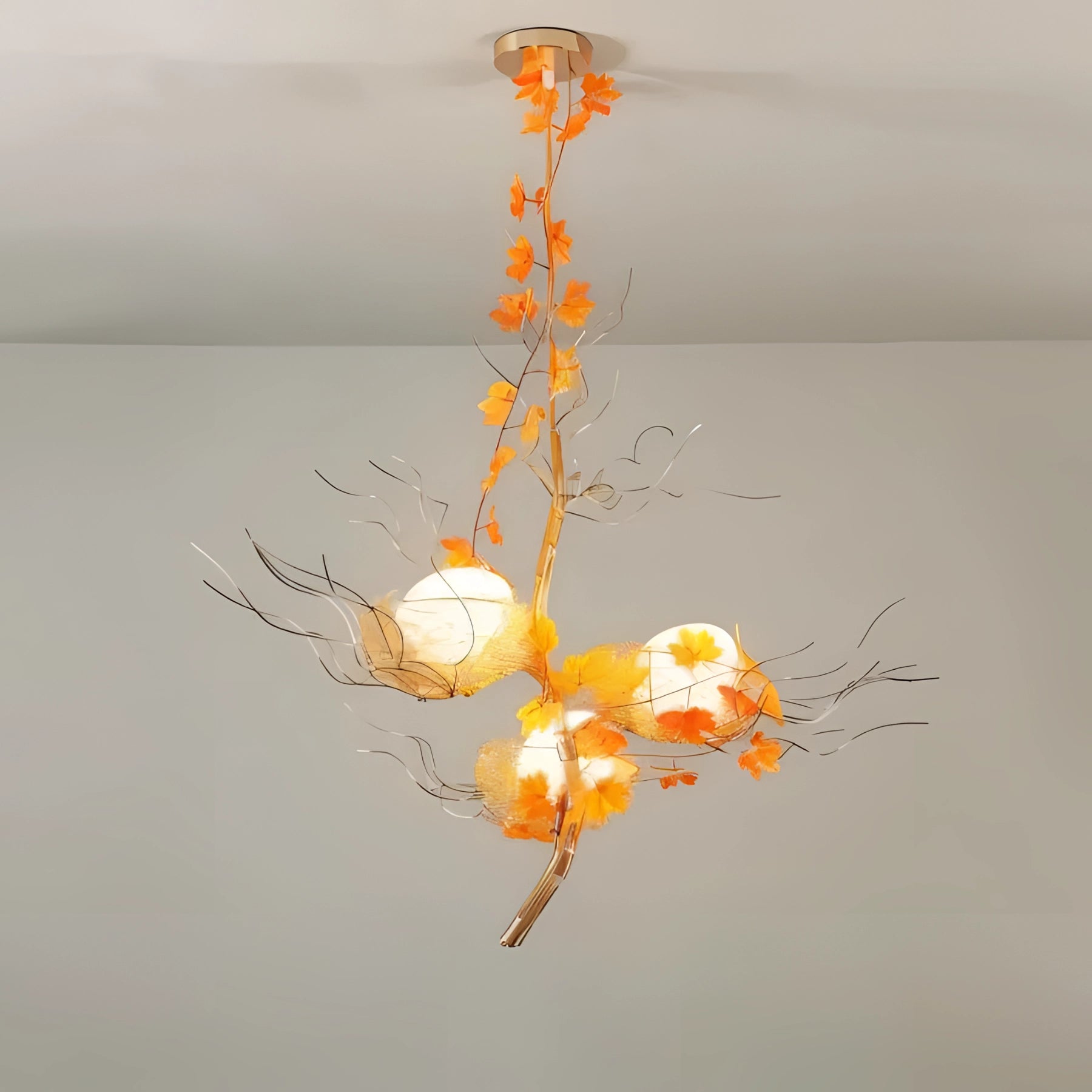 Gold Branch Modern Chandelier - Luxury LED Pendant Light