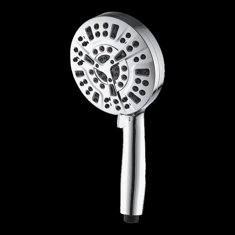 High-Pressure Chrome Shower Head: Adjustable, Water-Saving, Easy Install