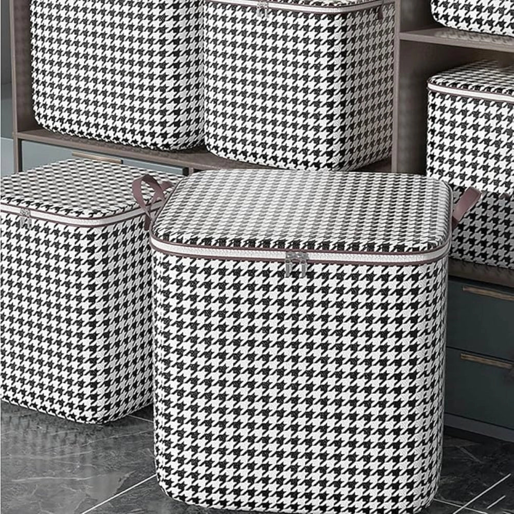 Houndstooth Decorative Storage Baskets - Chic Modern Organization