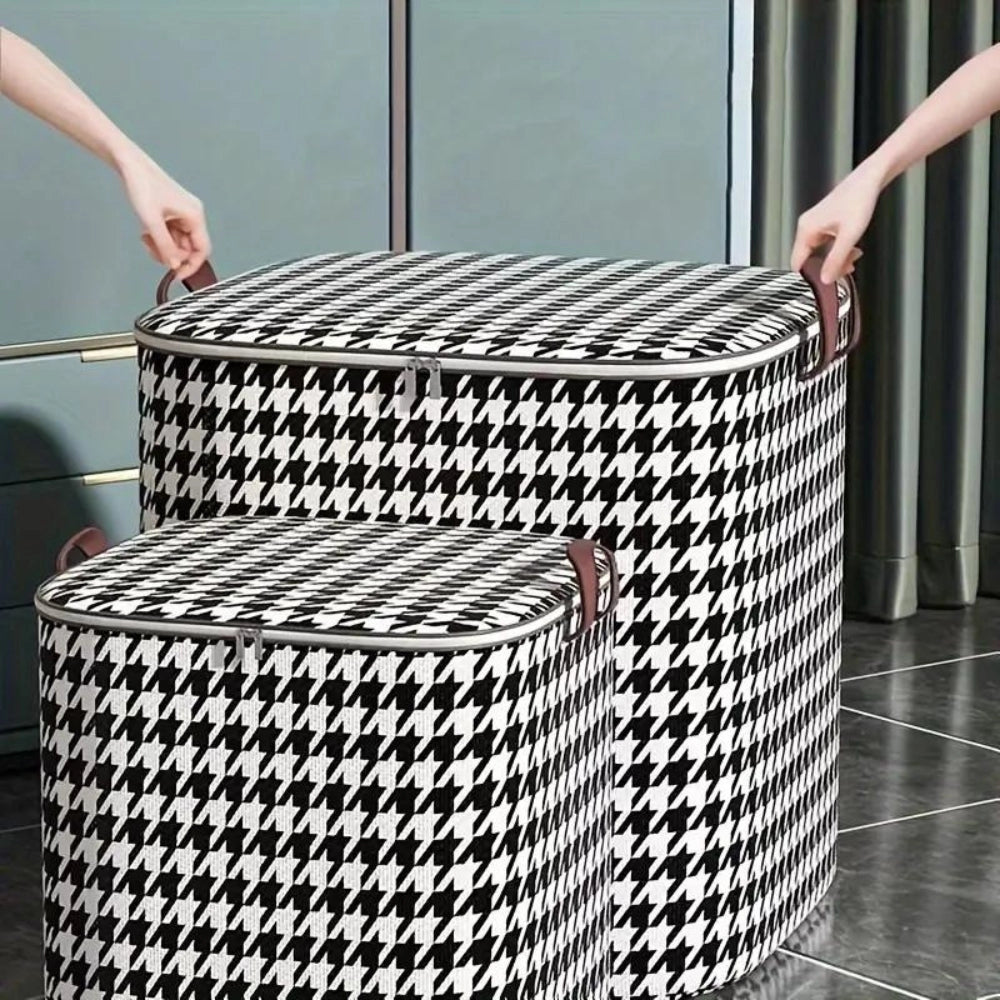 Houndstooth Decorative Storage Baskets - Chic Modern Organization