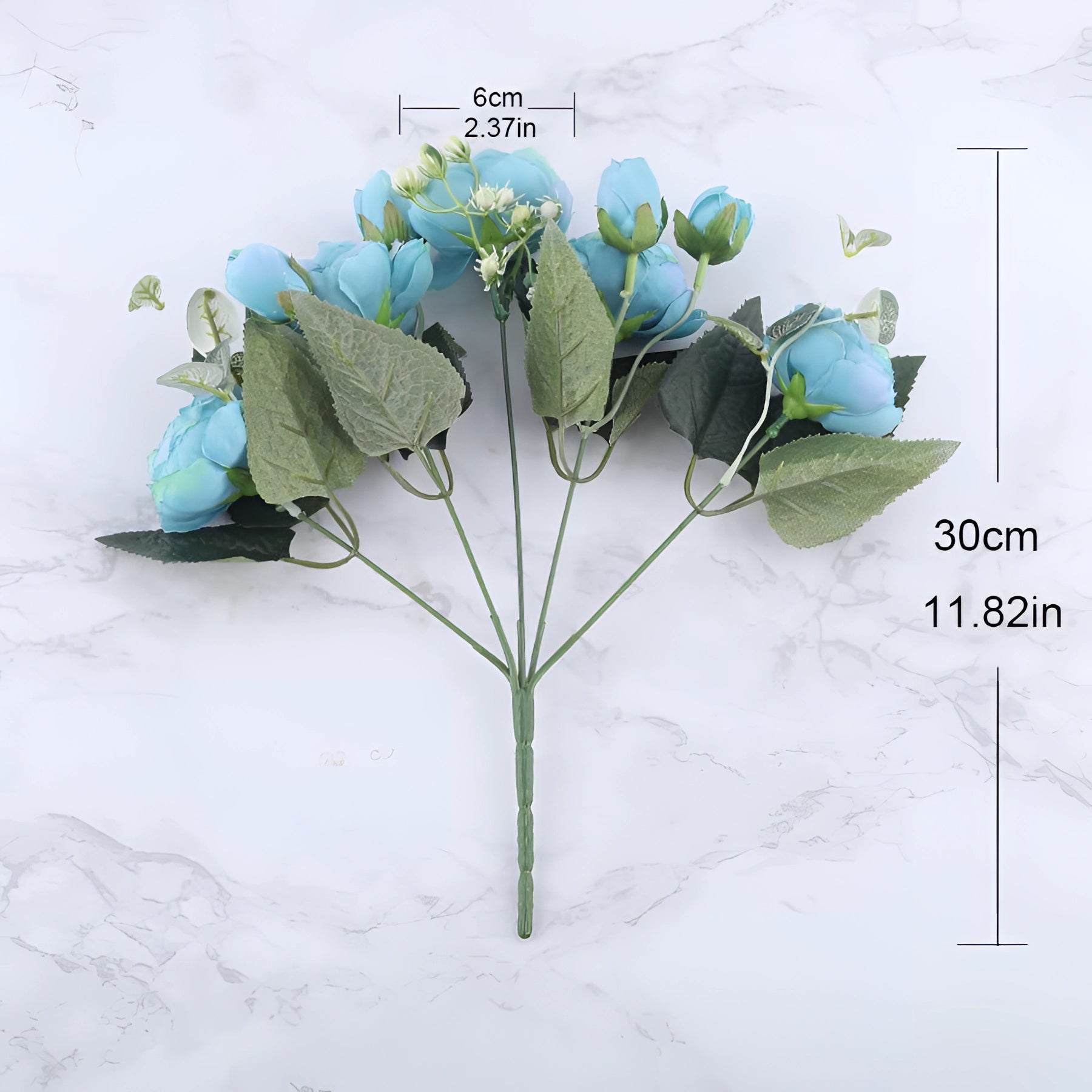 Ivory peony silk floral set featuring realistic silk ivory peonies with lush green leaves and detailed petals, designed for luxury weddings and special occasions.