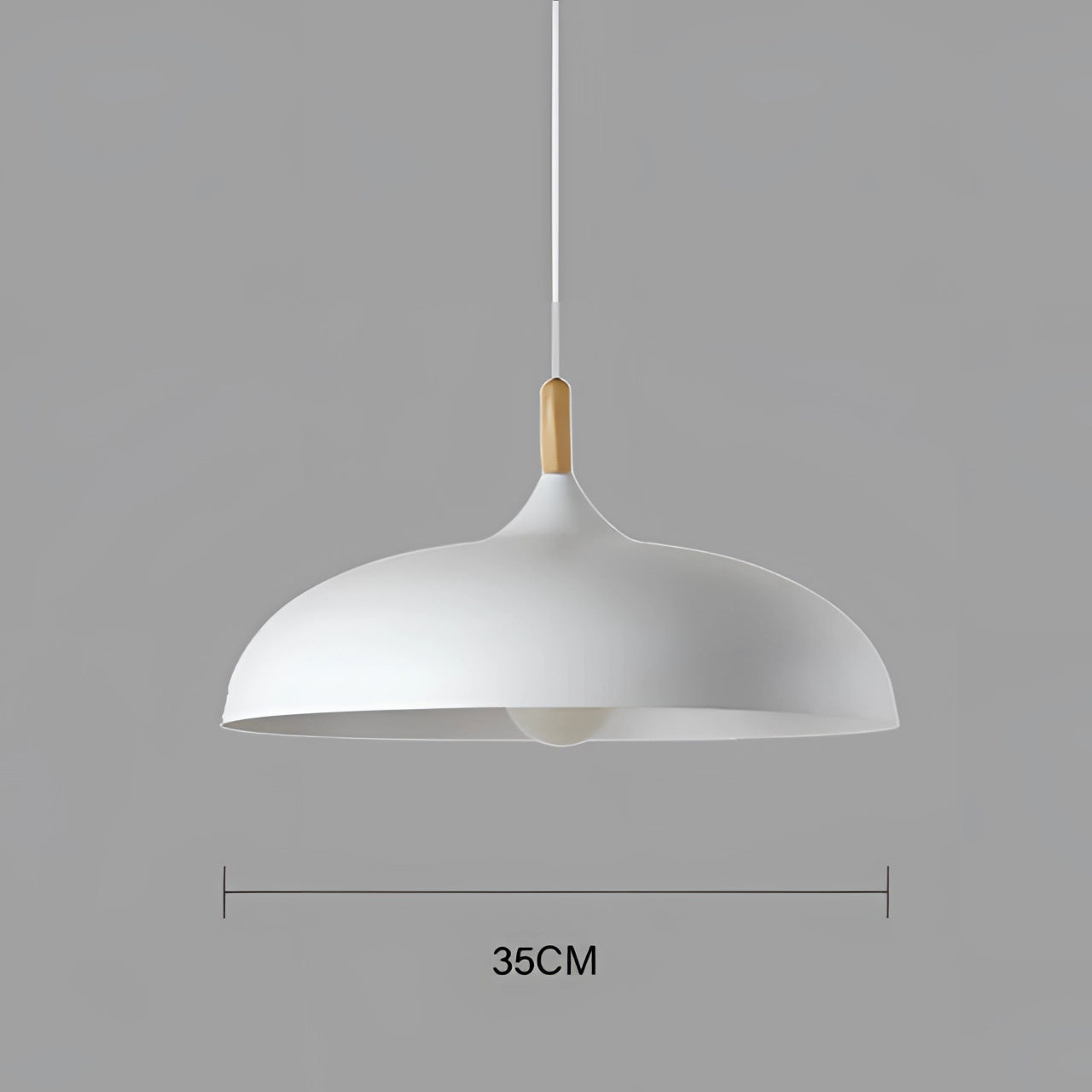 Large Teal Pendant Light - Scandinavian Modern Kitchen Lamp