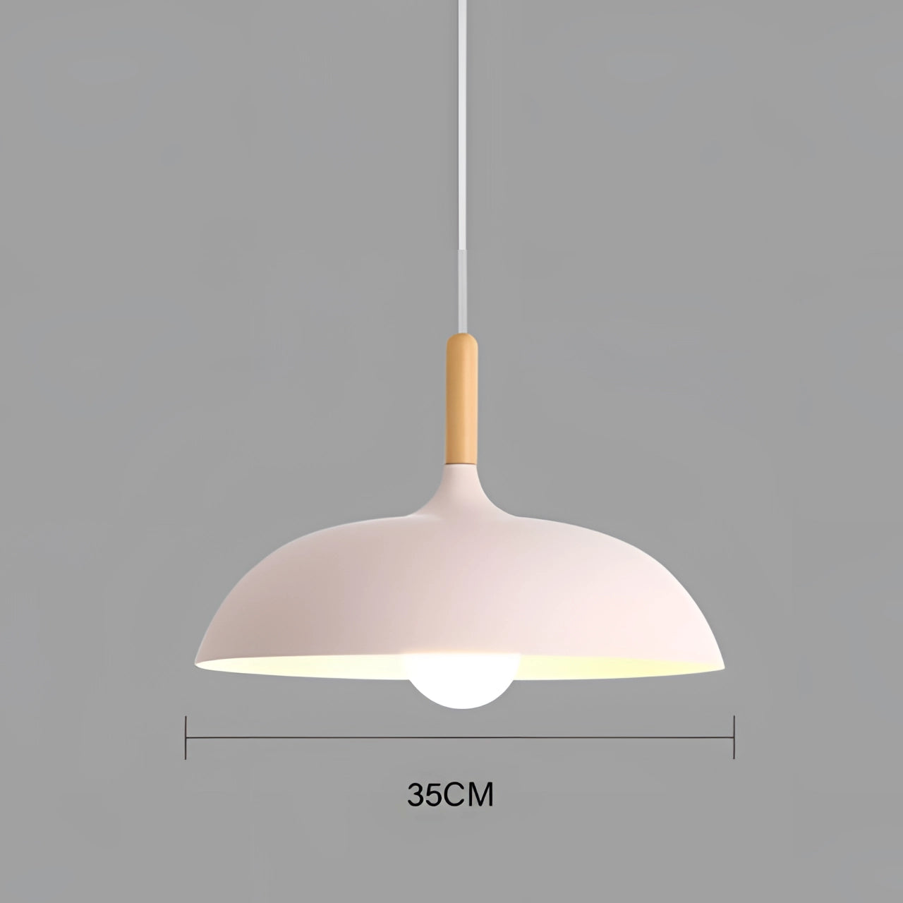 Large Teal Pendant Light - Scandinavian Modern Kitchen Lamp