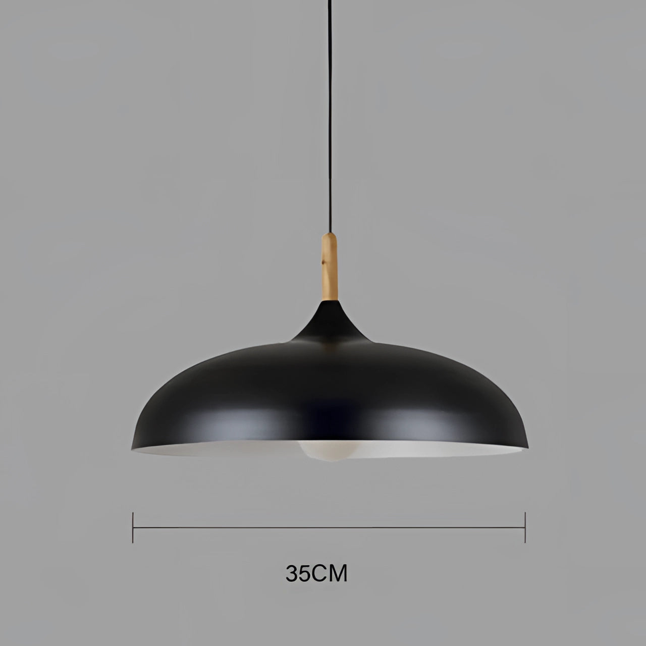Large Teal Pendant Light - Scandinavian Modern Kitchen Lamp