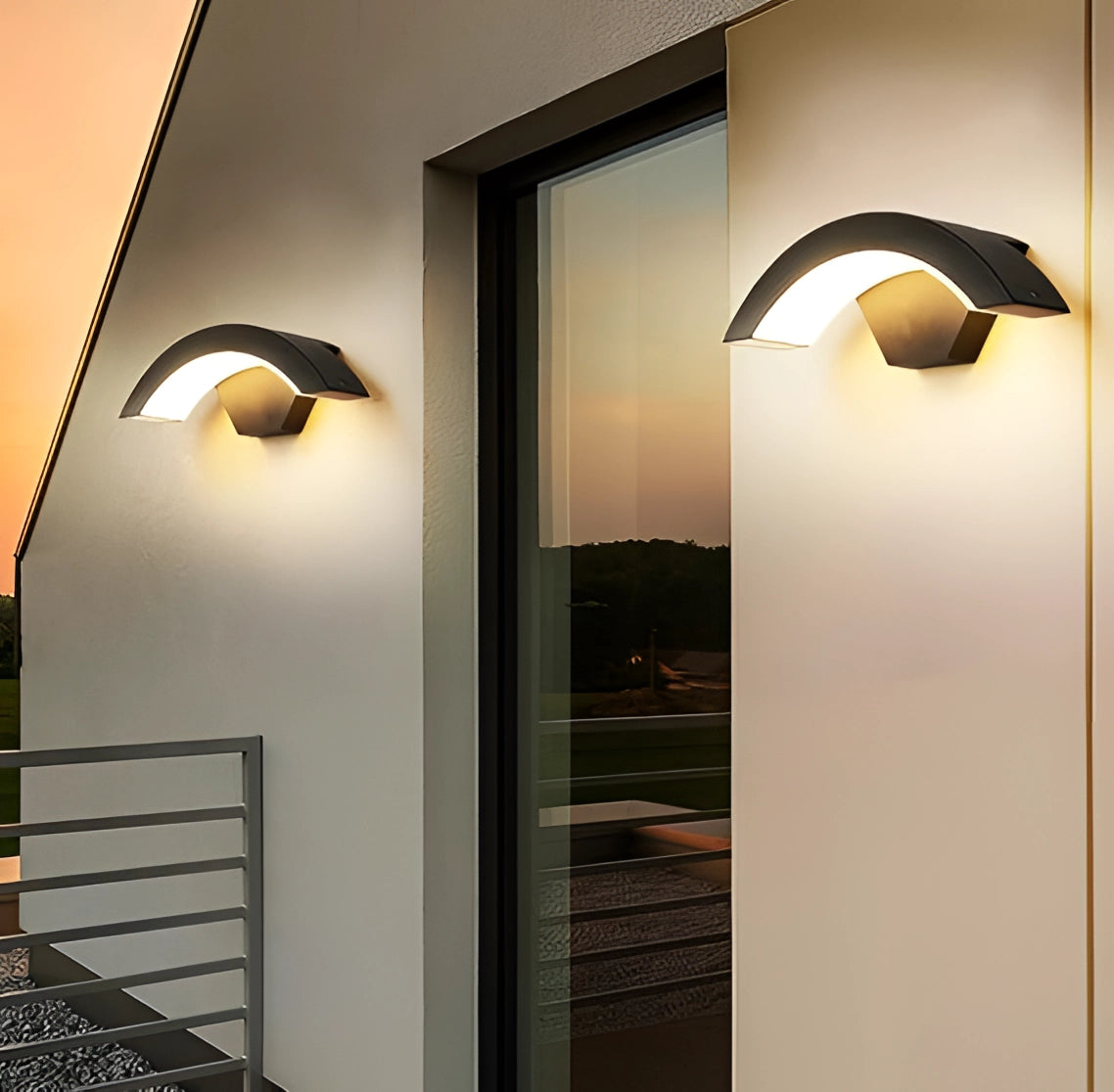 LED Outdoor Wall Lights, Dusk-to-Dawn, Energy-Efficient, Waterproof