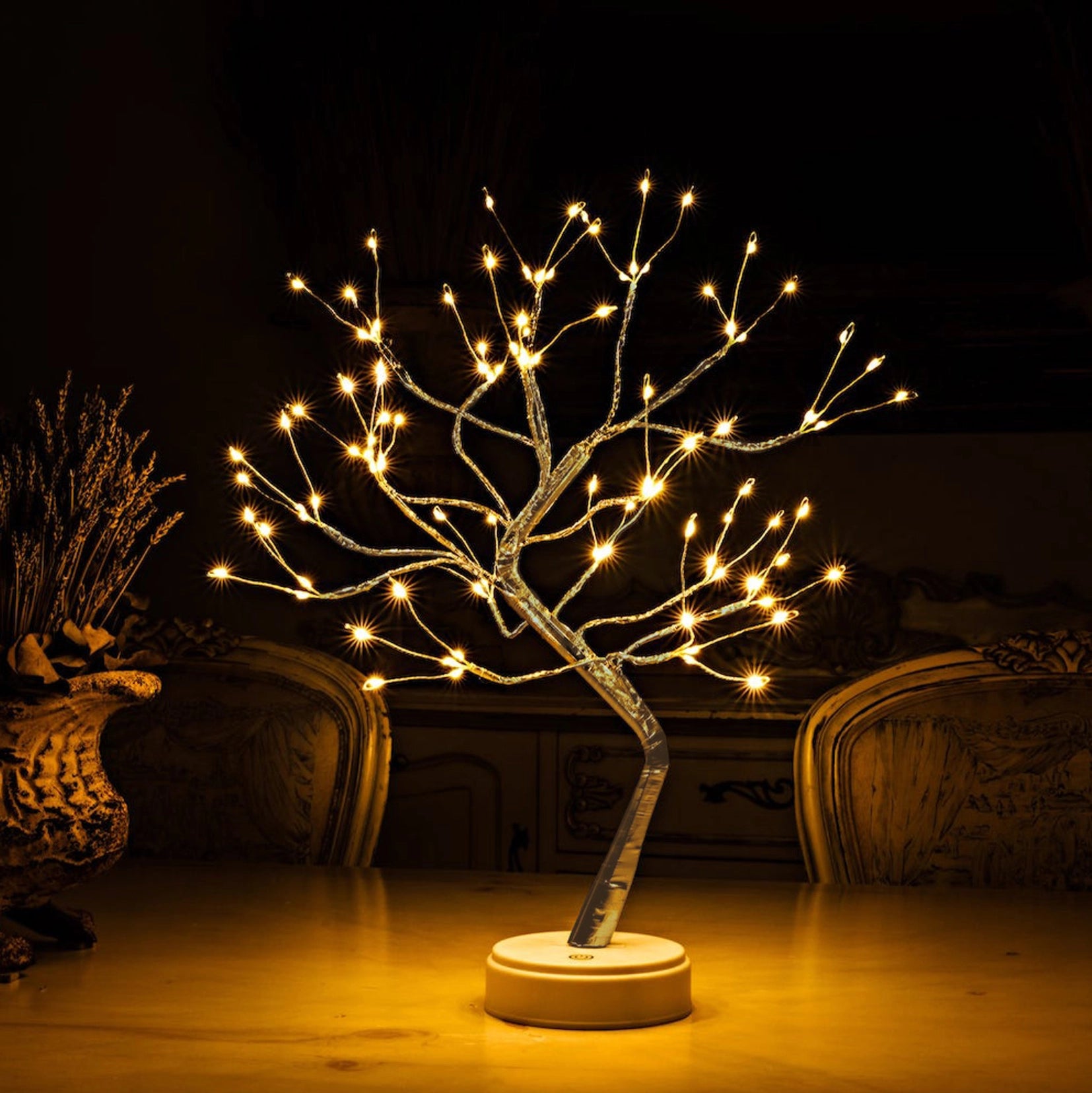 LED Tree Lamp - Decorative Bedroom & Living Room Lighting
