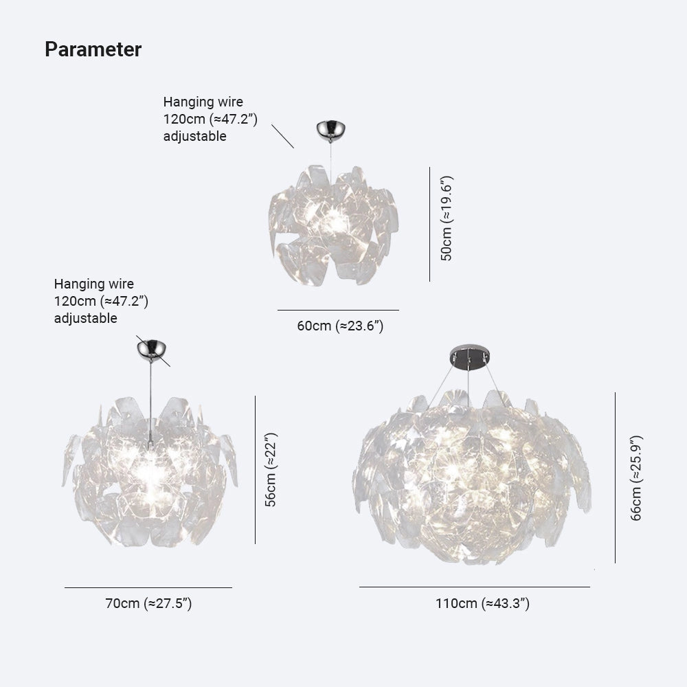 Luxurious modern crystal pendant light featuring a sleek, symmetrical glass design, perfect as a chandelier decor piece.