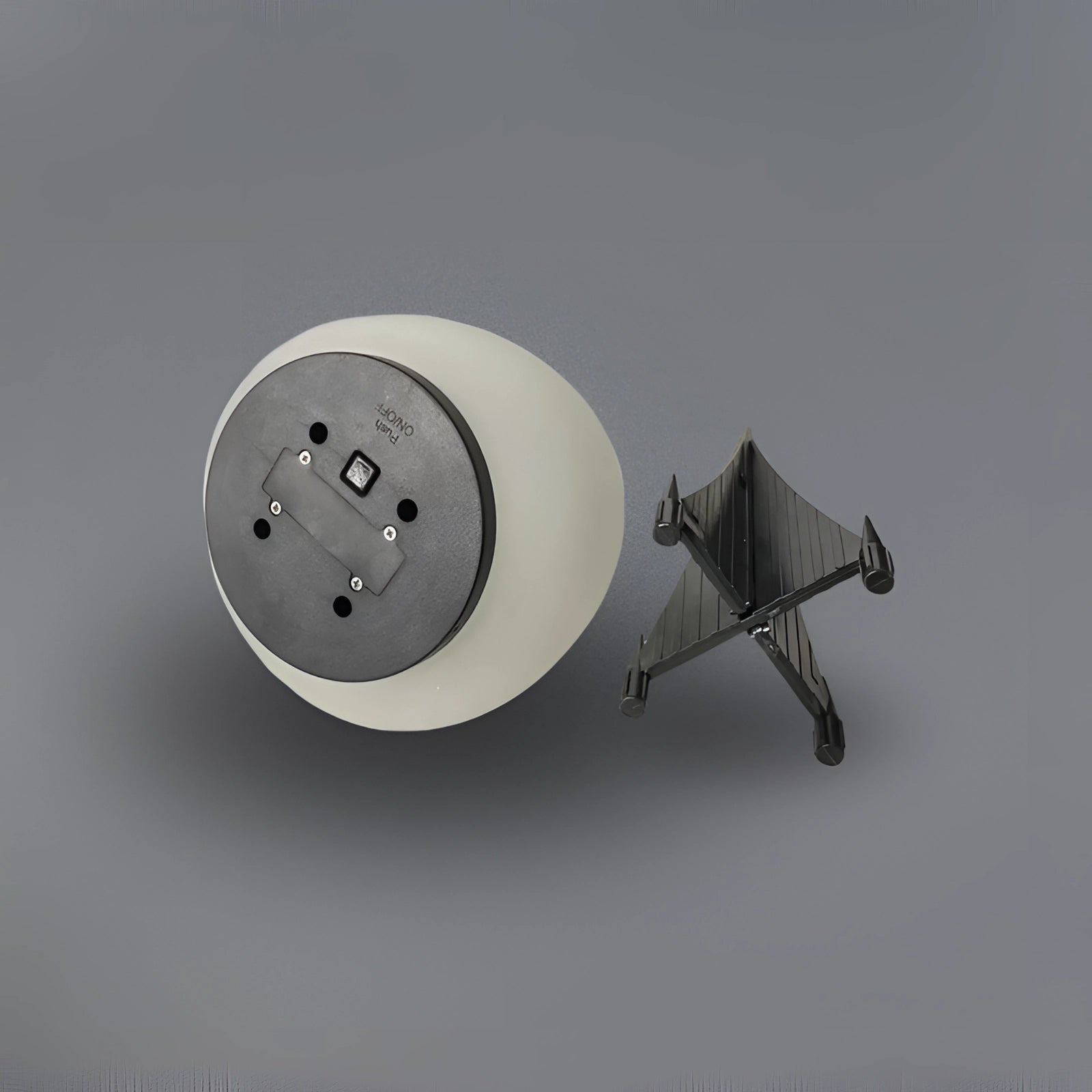 Luxurious circular floating pool light with a sleek and modern design, suitable for outdoor garden decor.