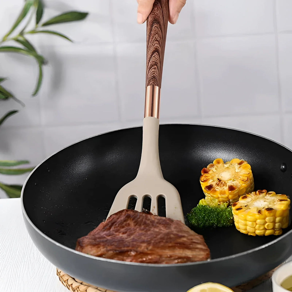 Elegant 10-Piece Heat-Resistant Kitchen Tool Collection