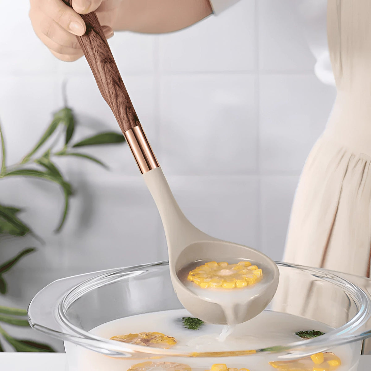Elegant 10-Piece Heat-Resistant Kitchen Tool Collection