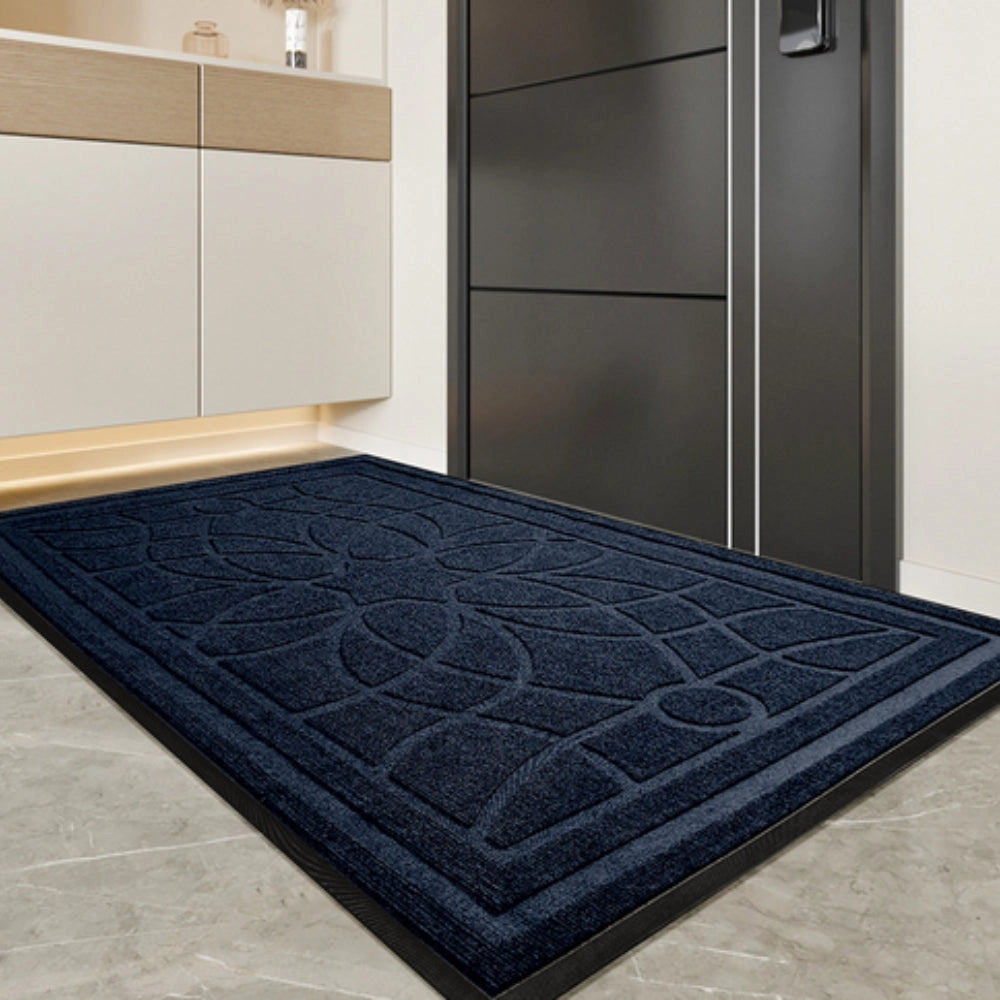 Luxury Navy Blue Non-Slip Ergonomic Anti-Fatigue Doormat
