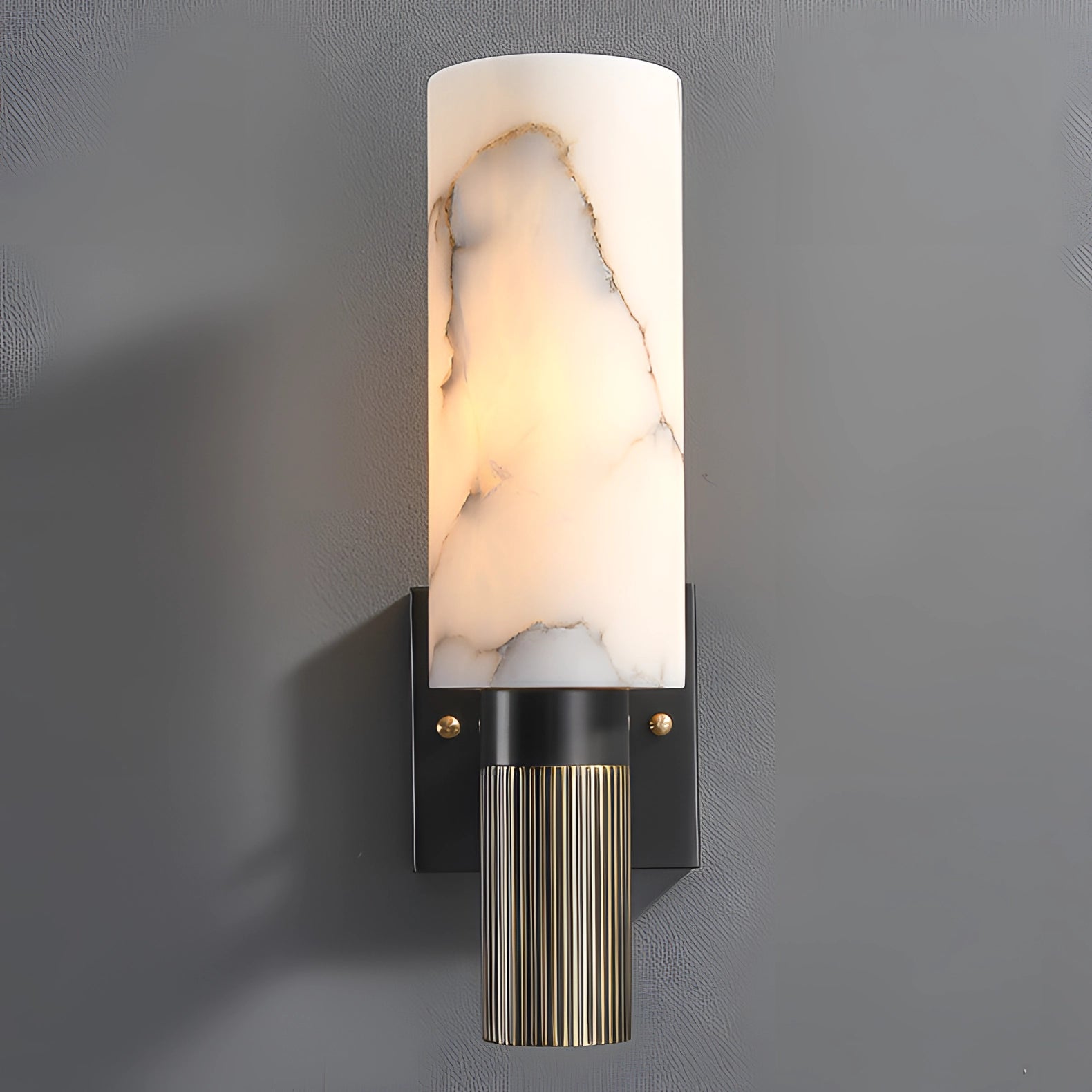 Marble Wall Sconce: Modern Luxury Bedside Lamp