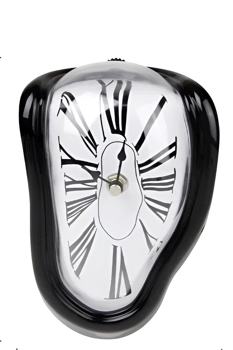 Melting Clock - Salvador Dali Style Surreal Wall Art Decor