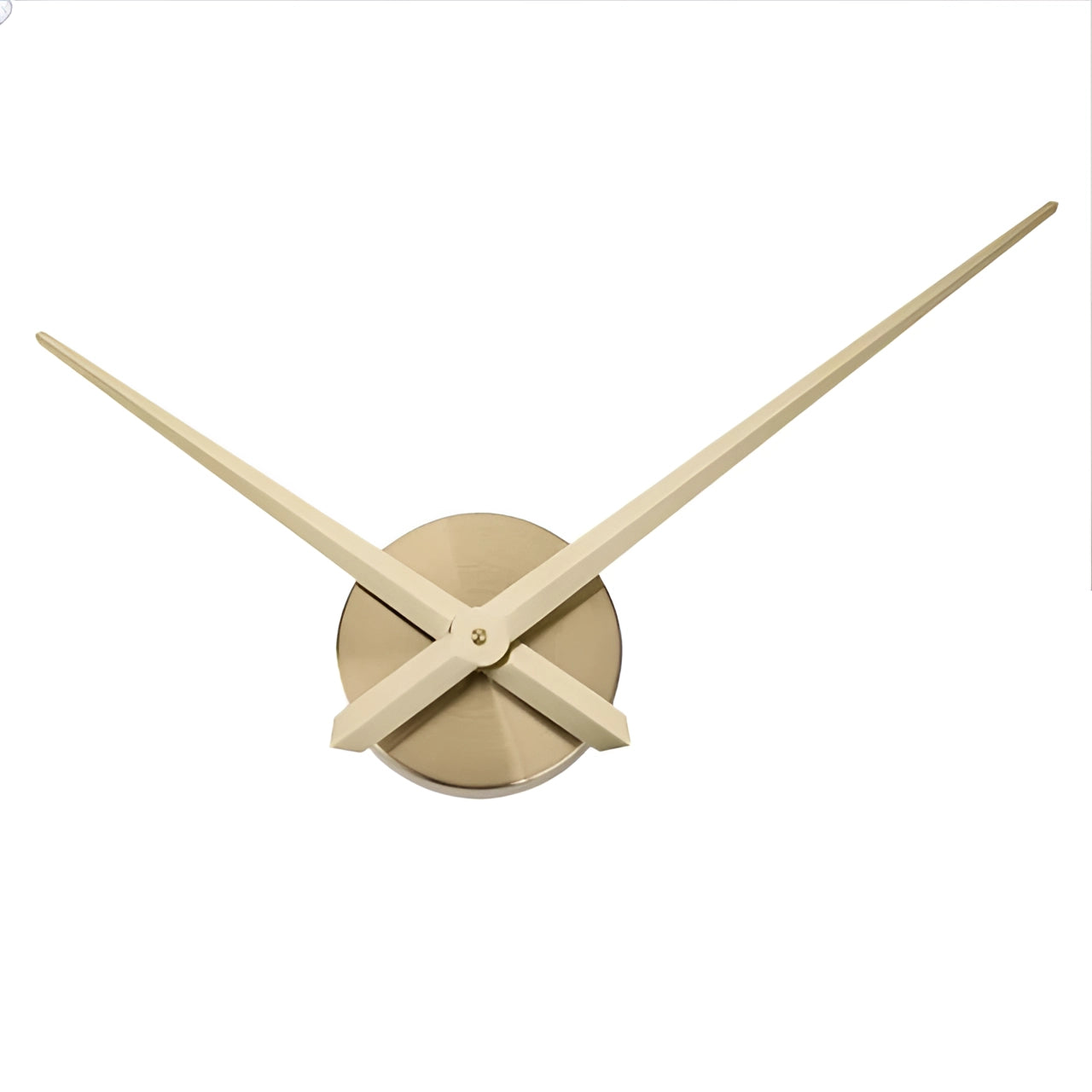 Minimalist Black Wall Clock - Contemporary Design, Large Hands