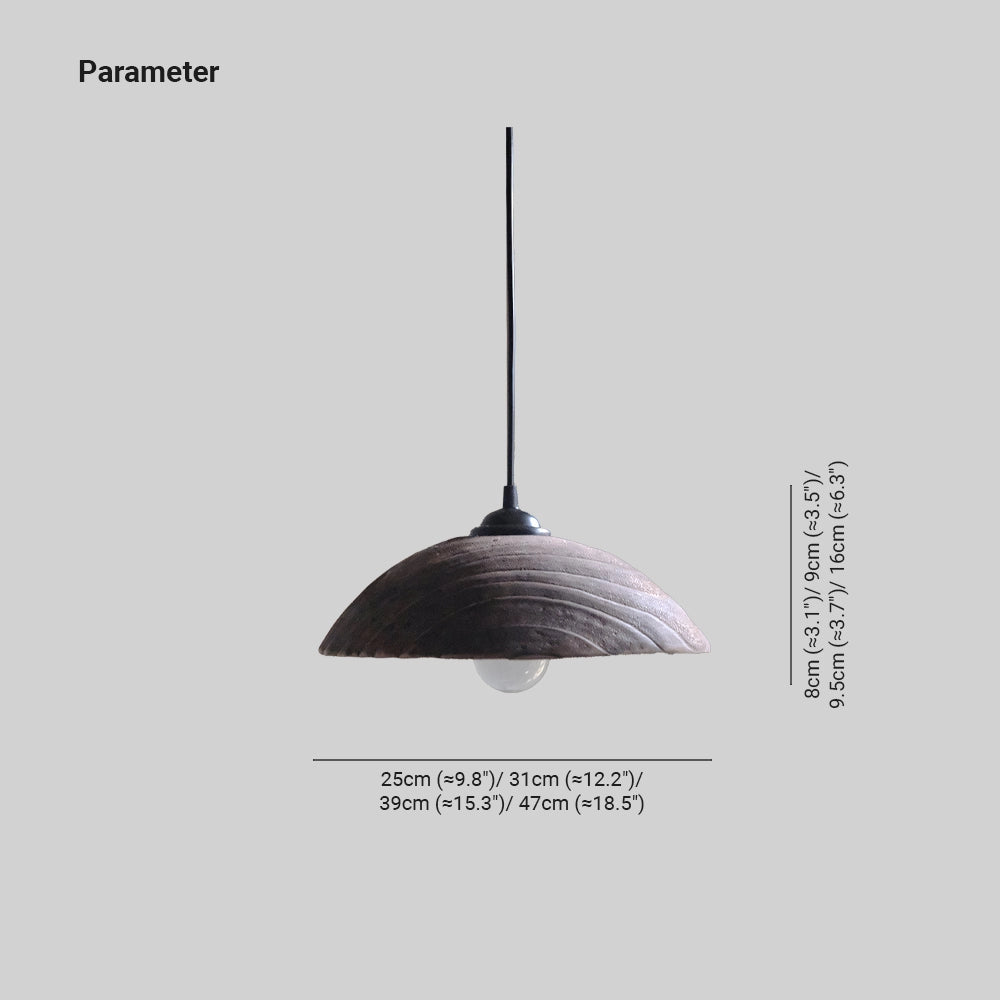 Minimalist industrial LED pendant light in a modern textured design, featuring a sleek metal ceiling fixture with a nickel finish.