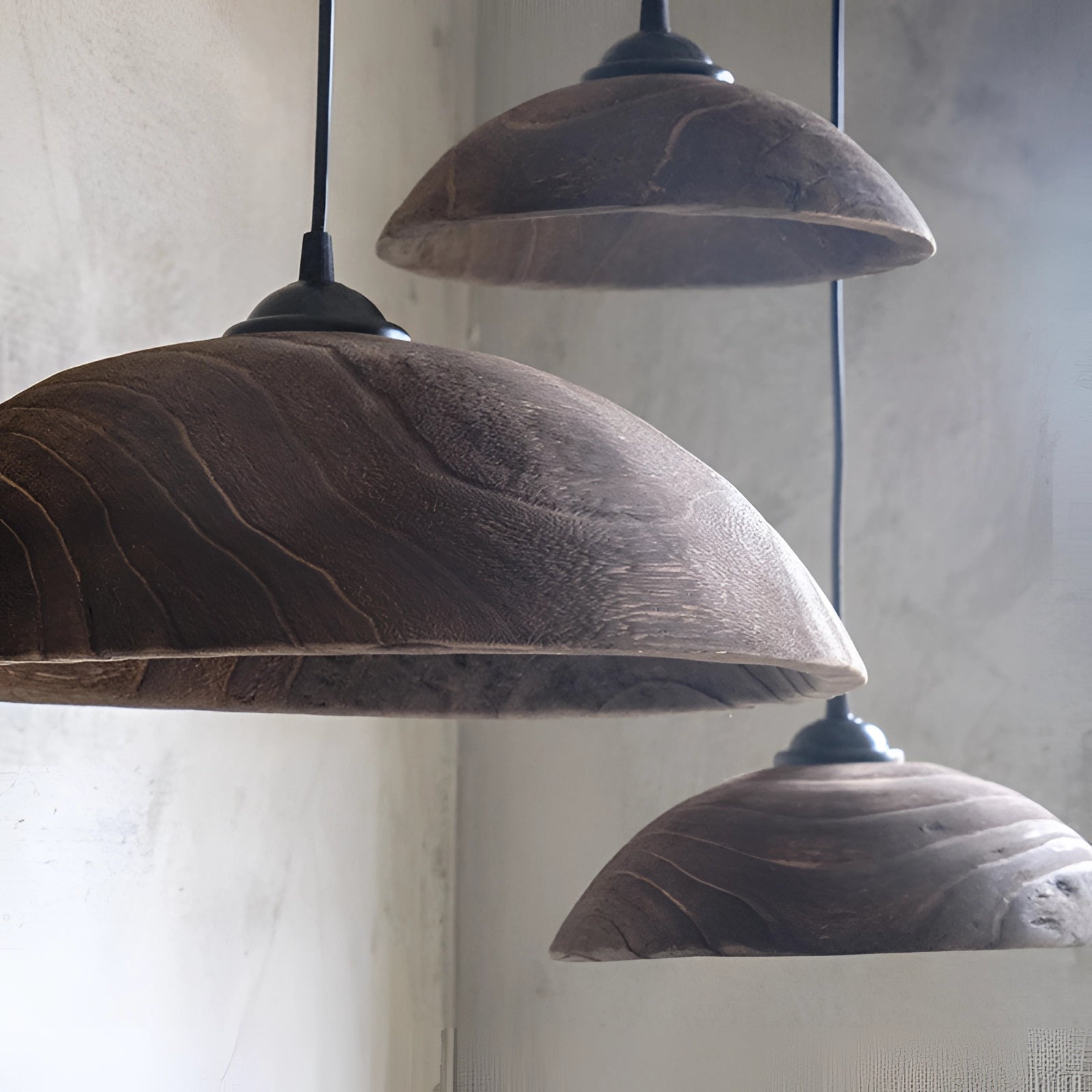 Minimalist Industrial LED Pendant Light with a modern textured design, featuring a large, dome-shaped shade in an XL size with a diameter of 18.5 inches, suspended from the ceiling.