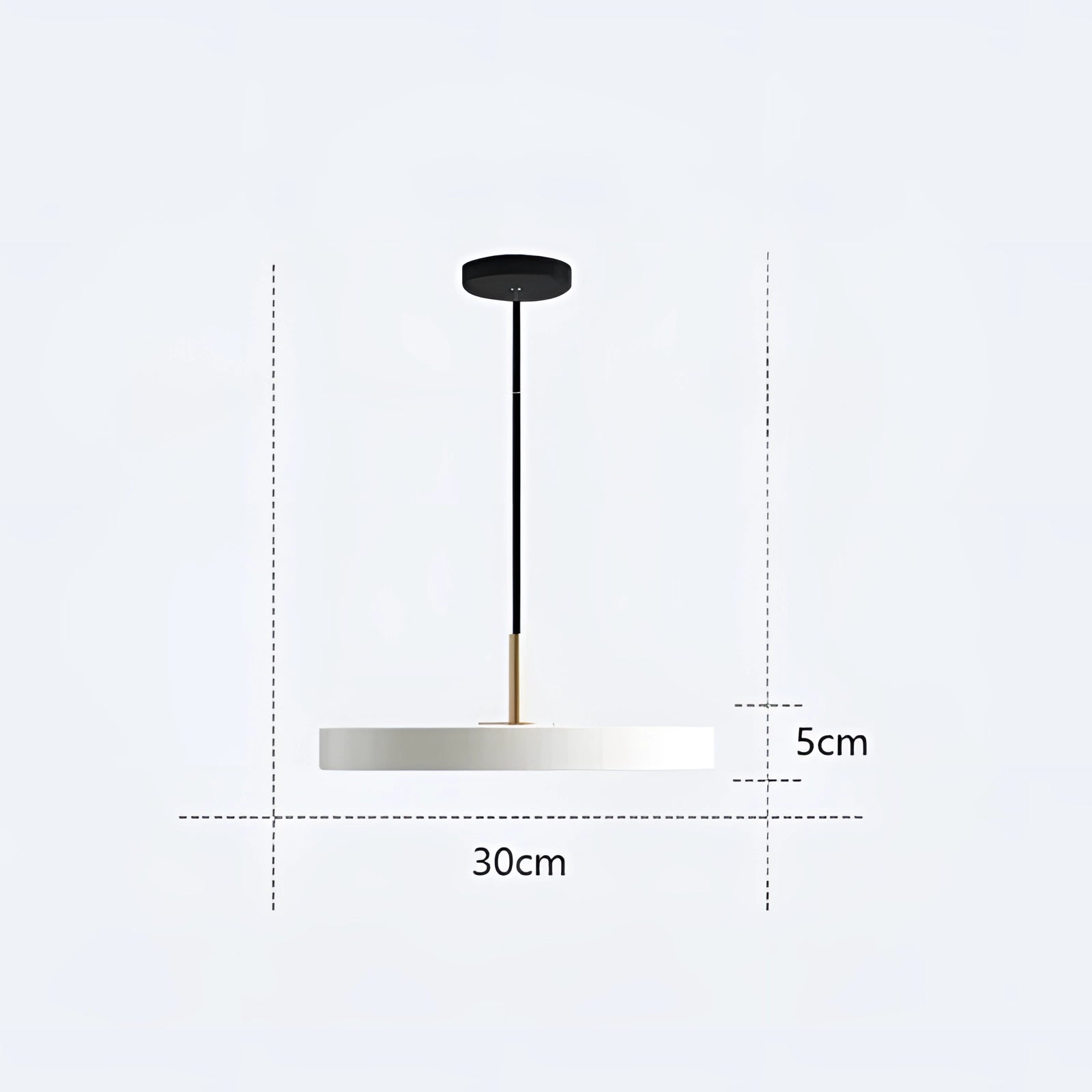 Minimalist Scandinavian LED pendant light with a white finish, featuring a sleek cylindrical design and adjustable continuous dimming, ideal for modern dining rooms.