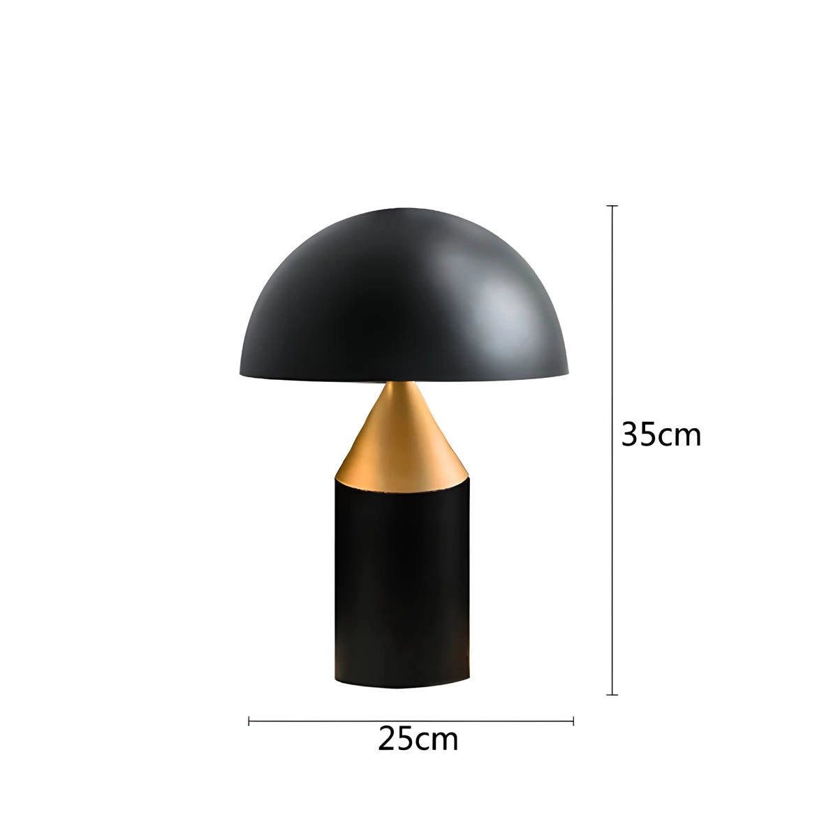 Modern black and gold geometric dome pendant light, luxury decor desk lamp hanging from the ceiling.