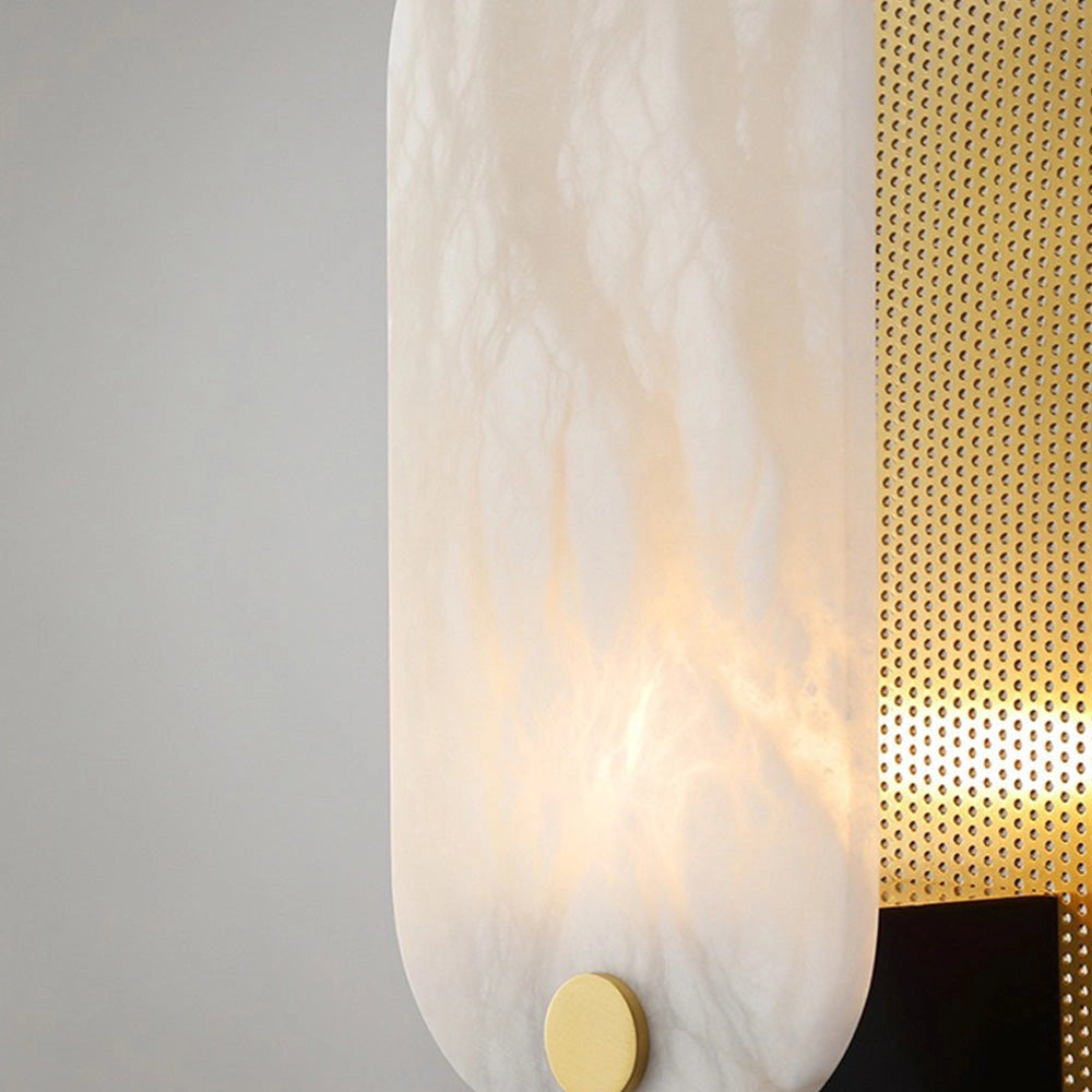 Sleek and modern black and gold LED floor lamp with a minimalist oval shade design, featuring a versatile three-color change controlled by a switch.